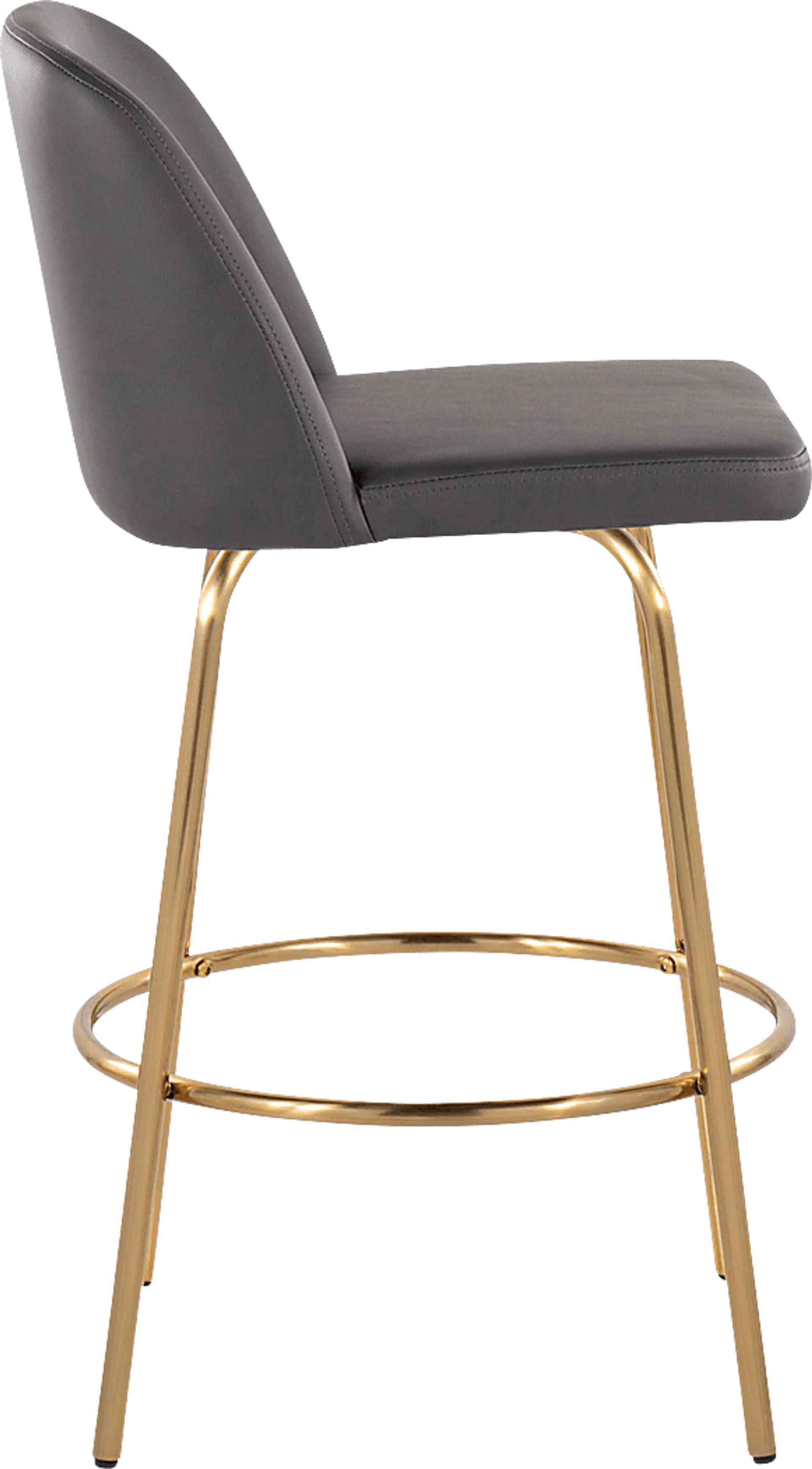 Wymering II Gray Swivel Counter Height Stool, Set of 2 - Image 4