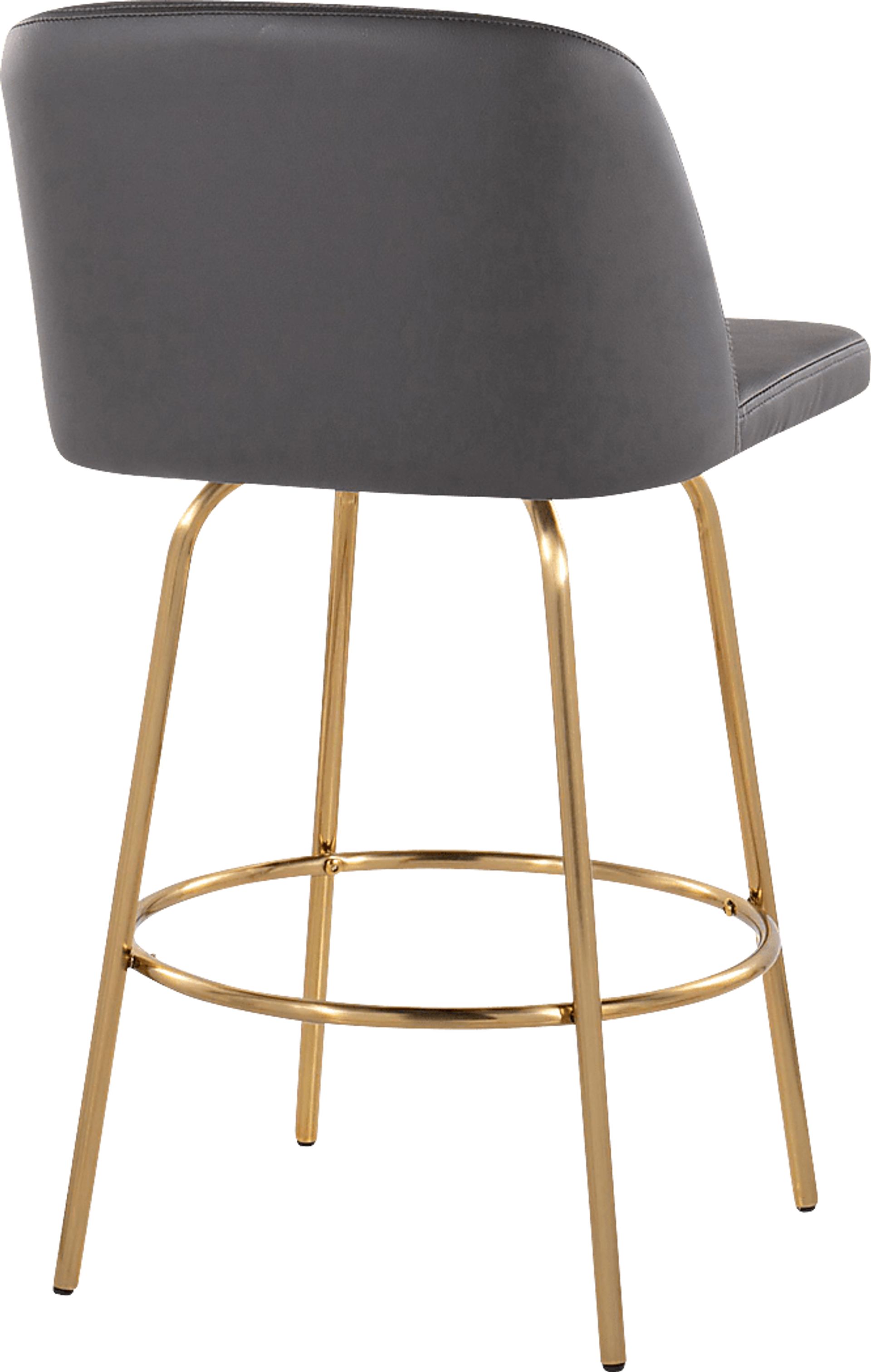 Wymering II Gray Swivel Counter Height Stool, Set of 2 - Image 5