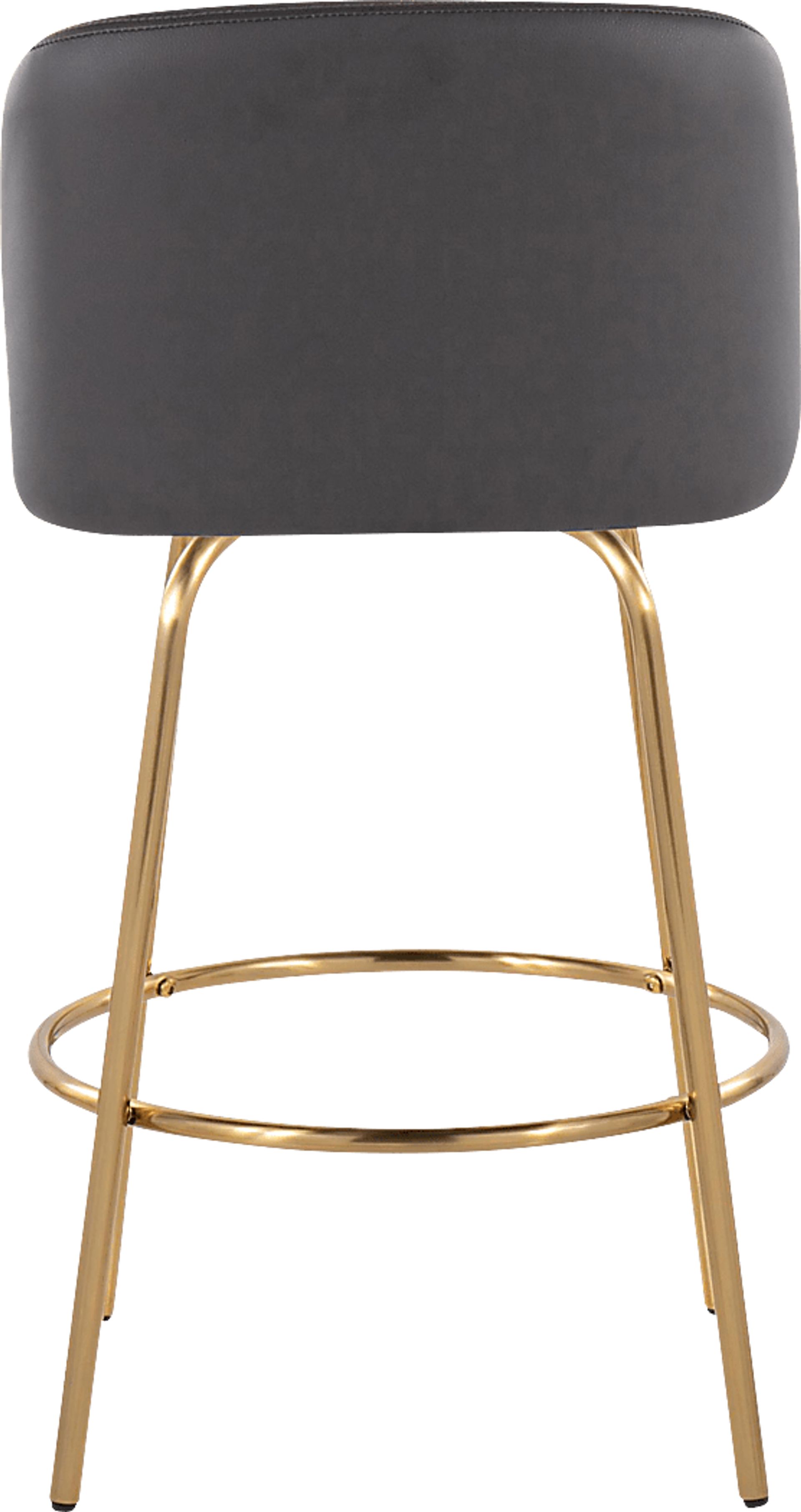 Wymering II Gray Swivel Counter Height Stool, Set of 2 - Image 6