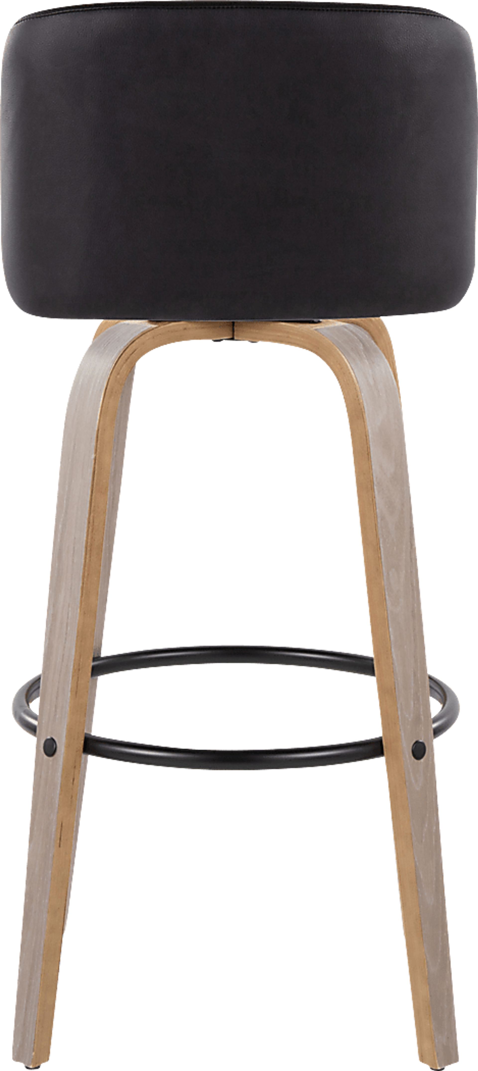 Wymering III Black Swivel Barstool, Set of 2 - Image 6