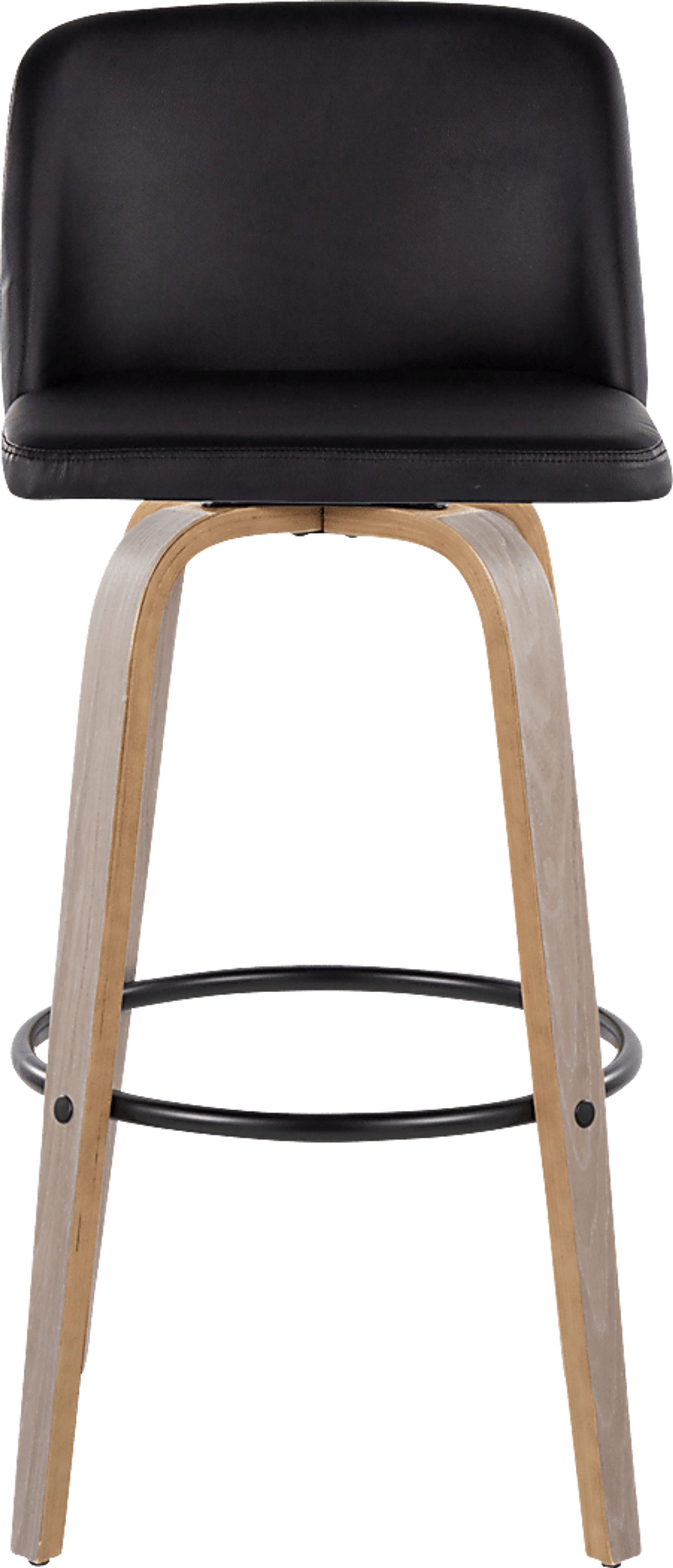 Wymering III Black Swivel Barstool, Set of 2 - Image 7
