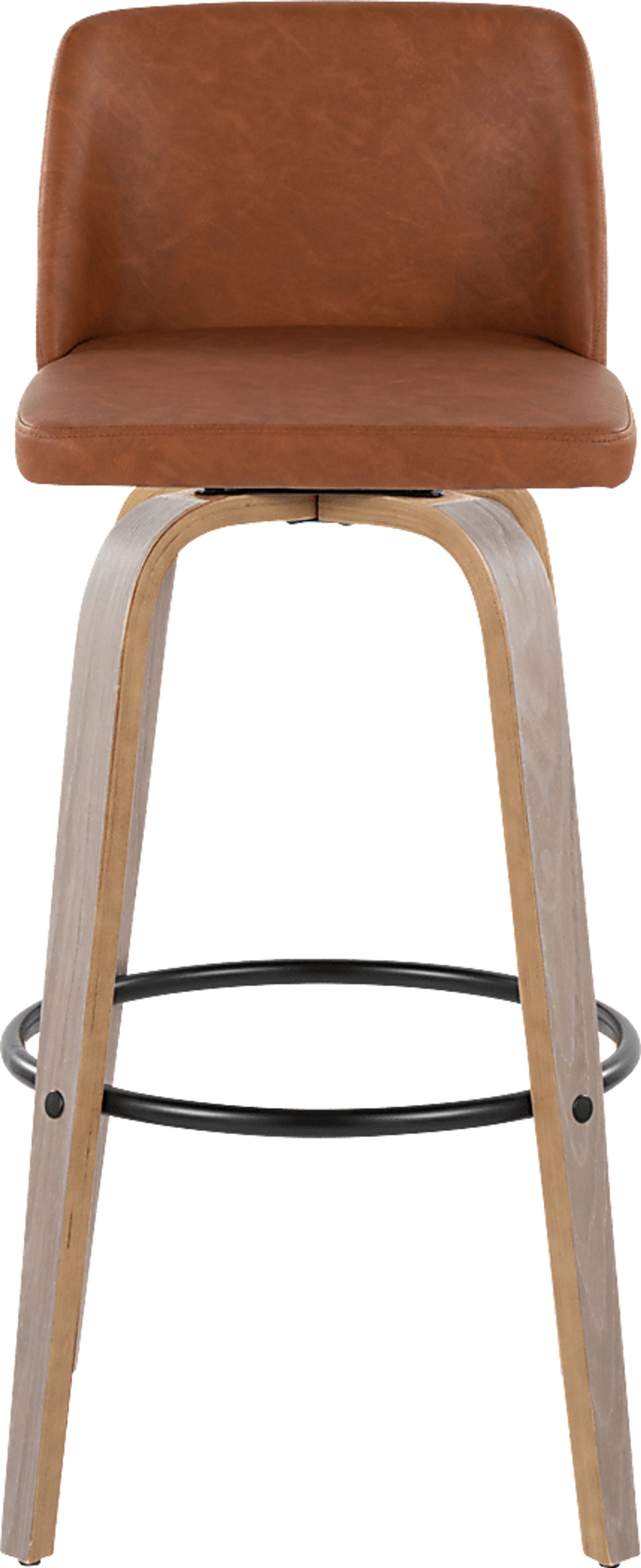 Wymering III Camel Swivel Barstool, Set of 2 - Image 7