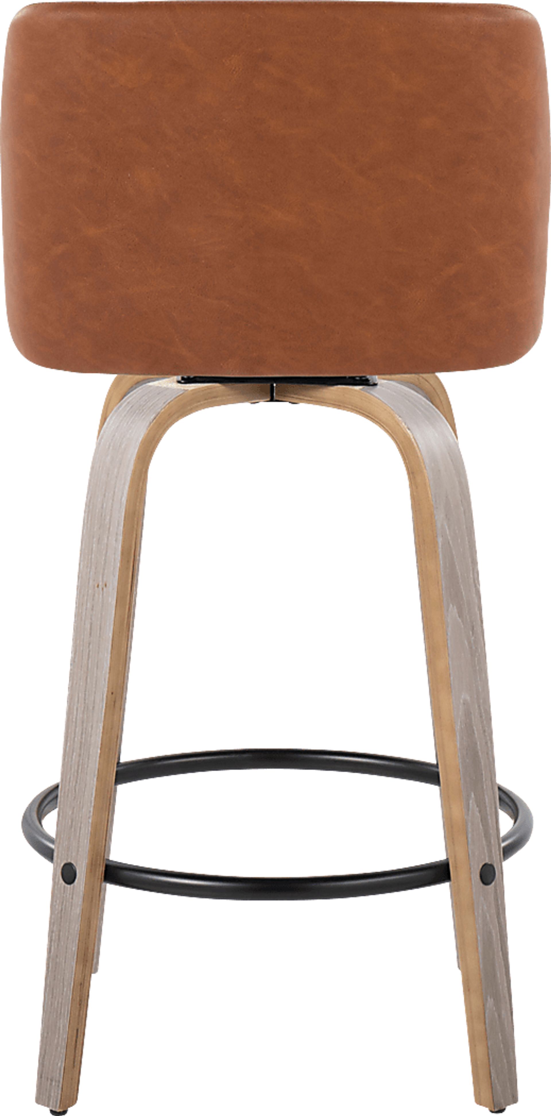 Wymering III Camel Swivel Counter Height Stool, Set of 2 - Image 6