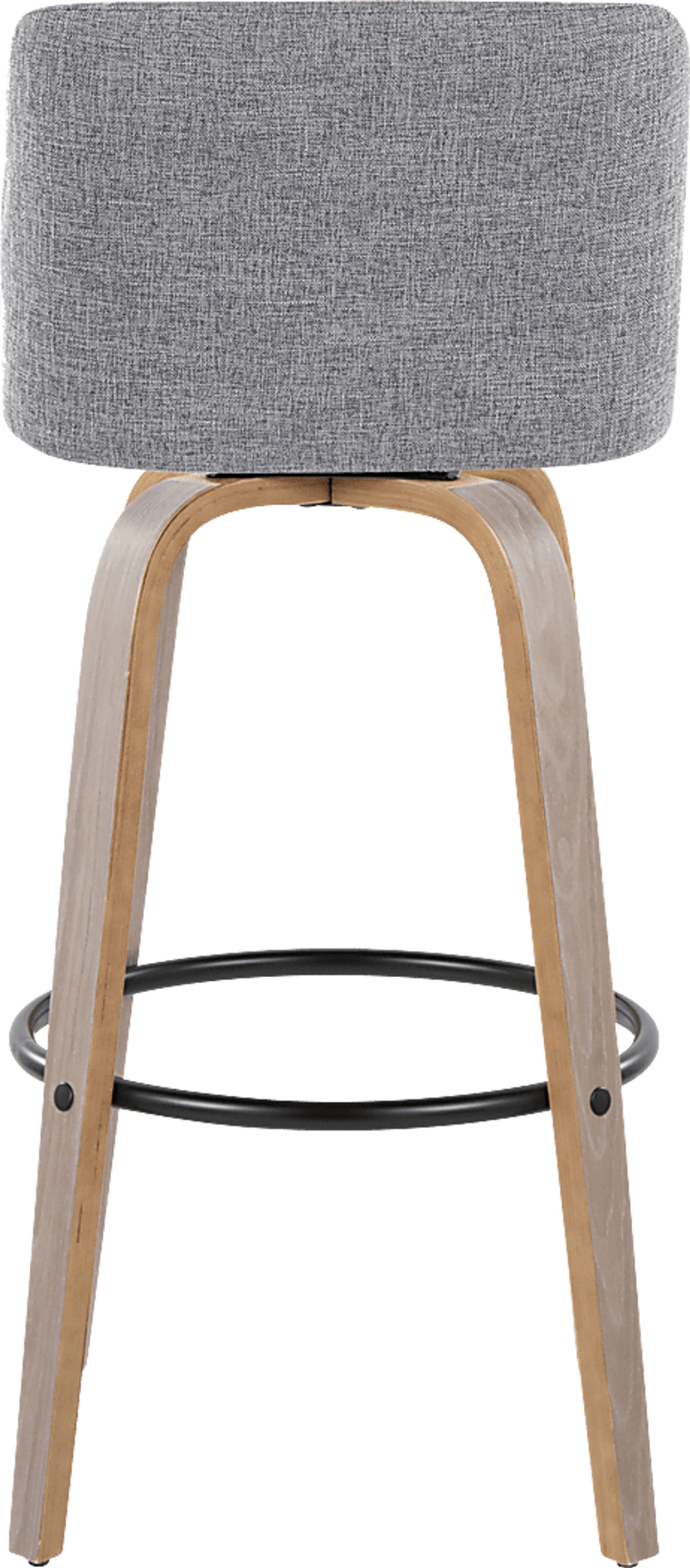 Wymering III Gray Swivel Barstool, Set of 2 - Image 6
