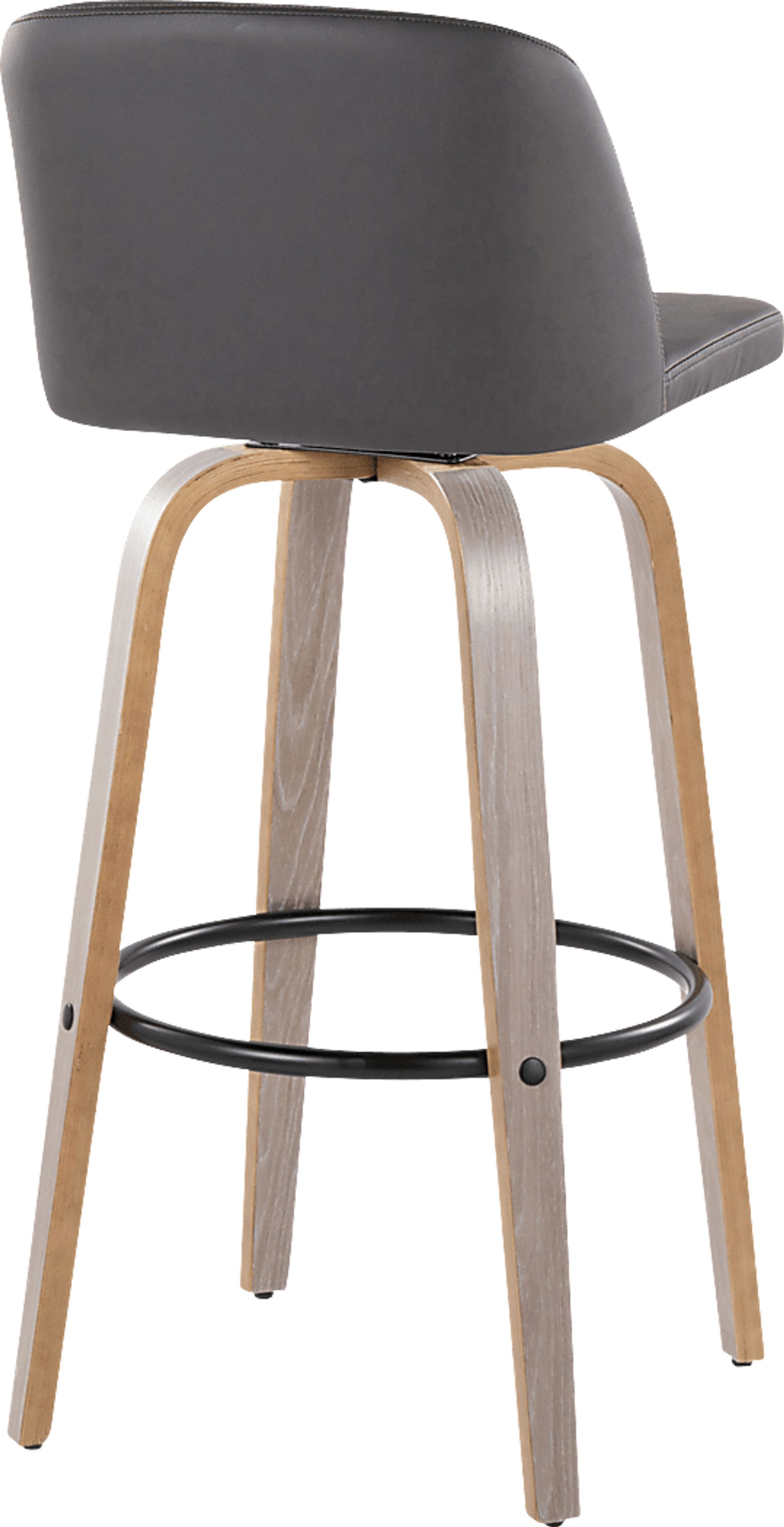 Wymering III Gray Swivel Barstool, Set of 2 - Image 5