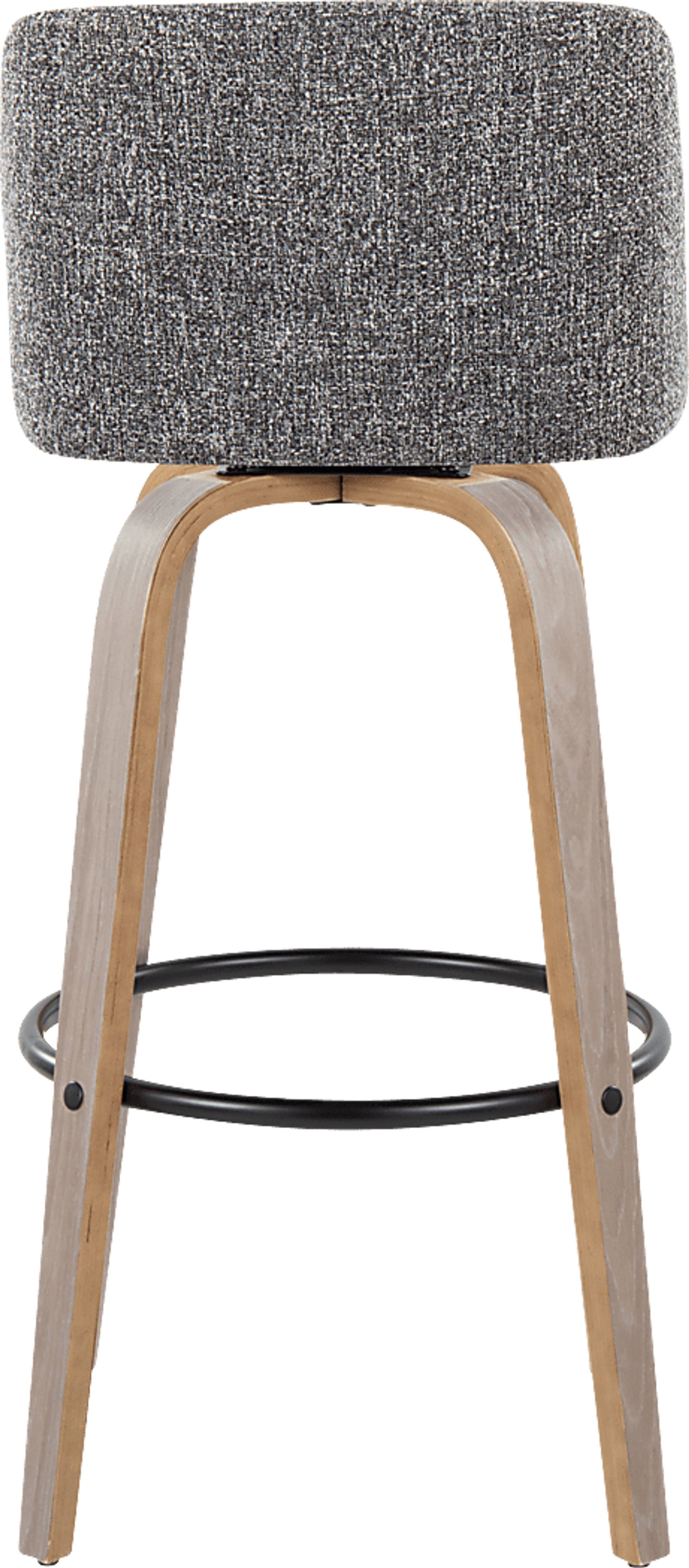 Wymering III Light Gray Swivel Barstool, Set of 2 - Image 6