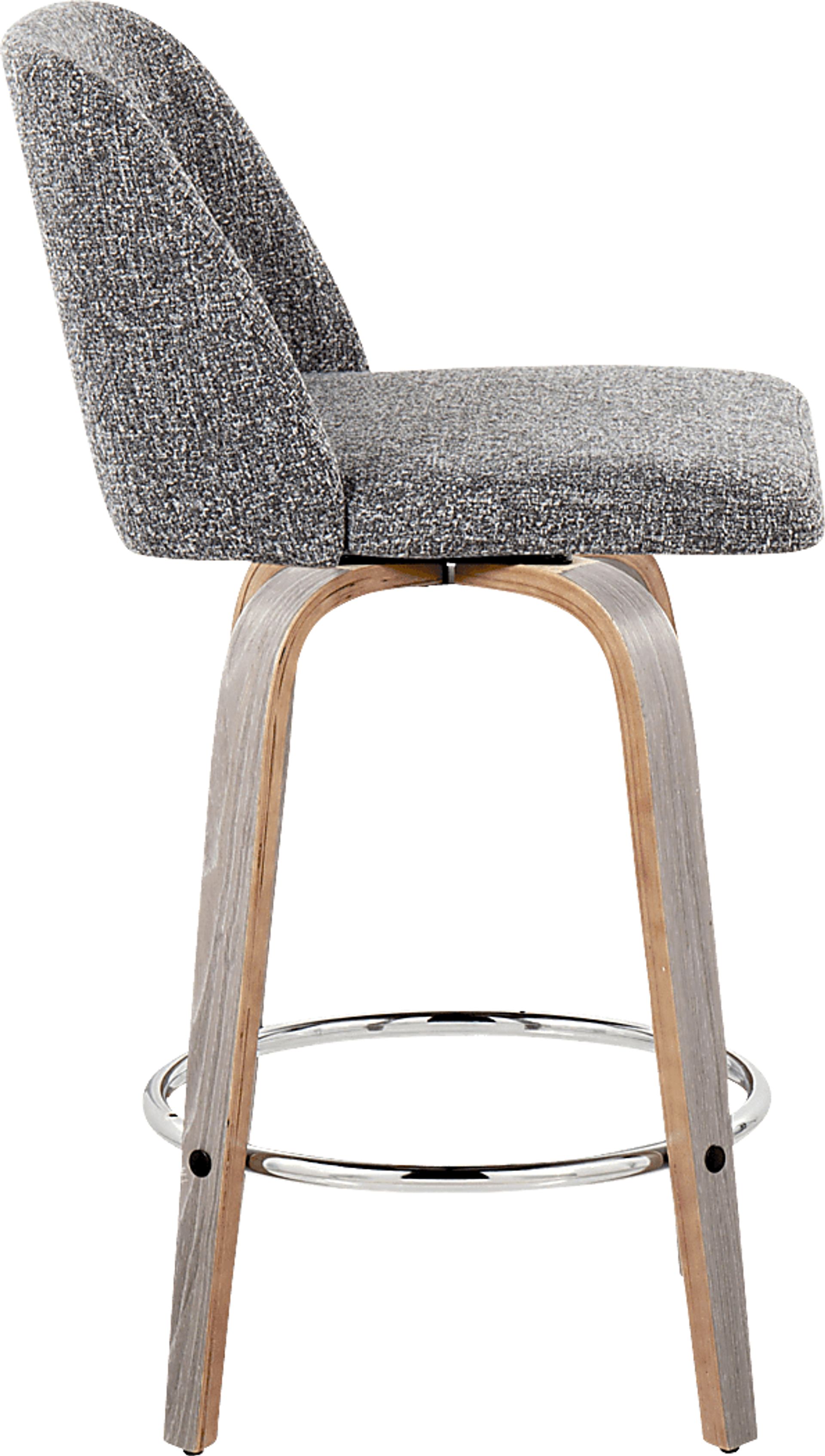 Wymering IV Gray Swivel Counter Height Stool, Set of 2 - Image 4