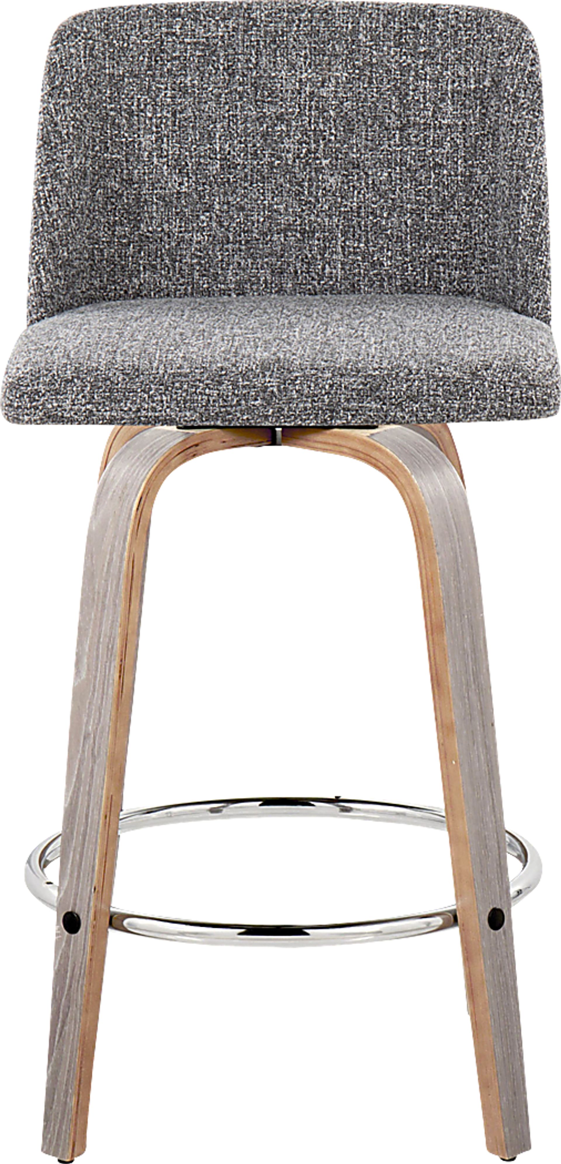 Wymering IV Gray Swivel Counter Height Stool, Set of 2 - Image 7