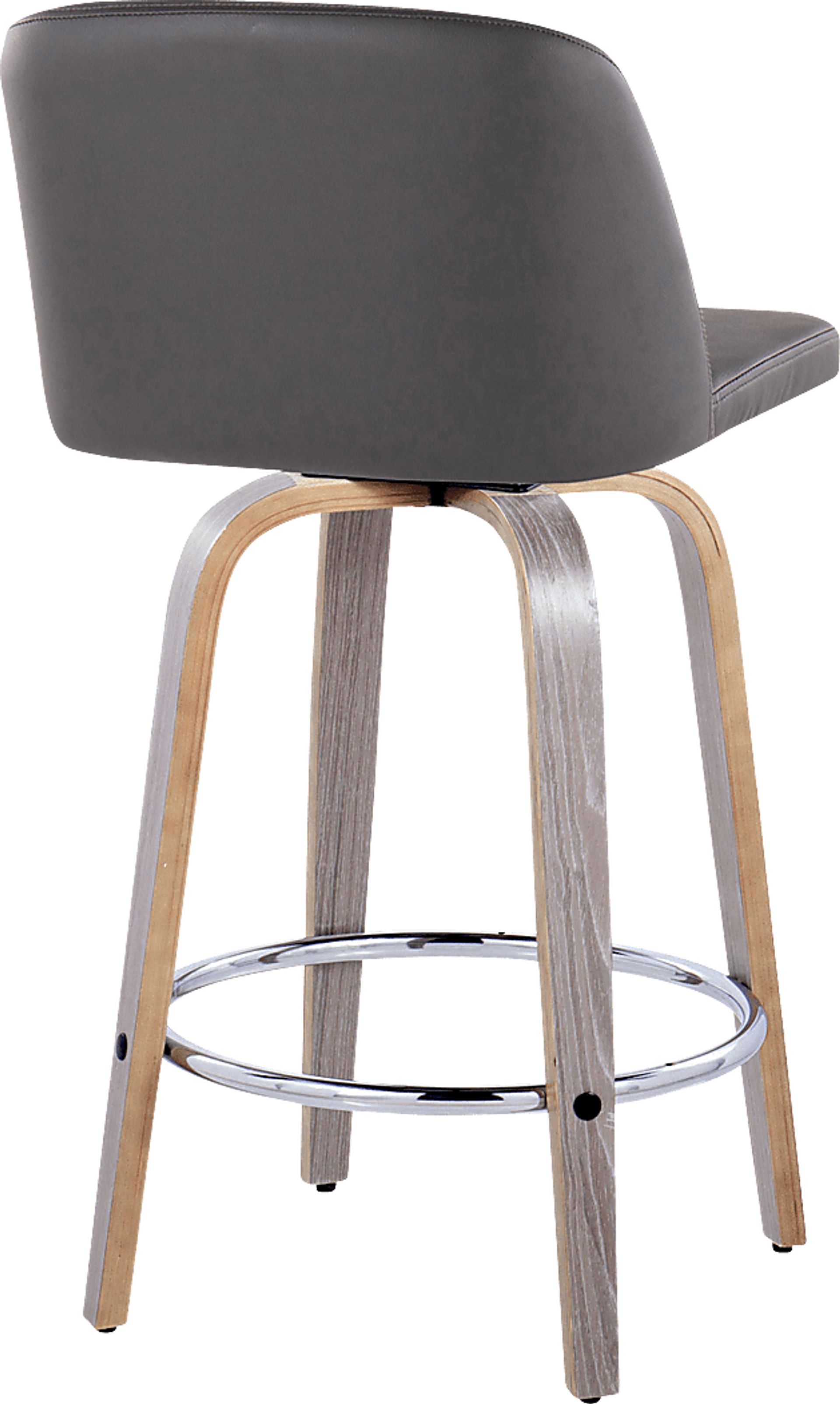 Wymering IV Gray Swivel Counter Height Stool, Set of 2 - Image 5
