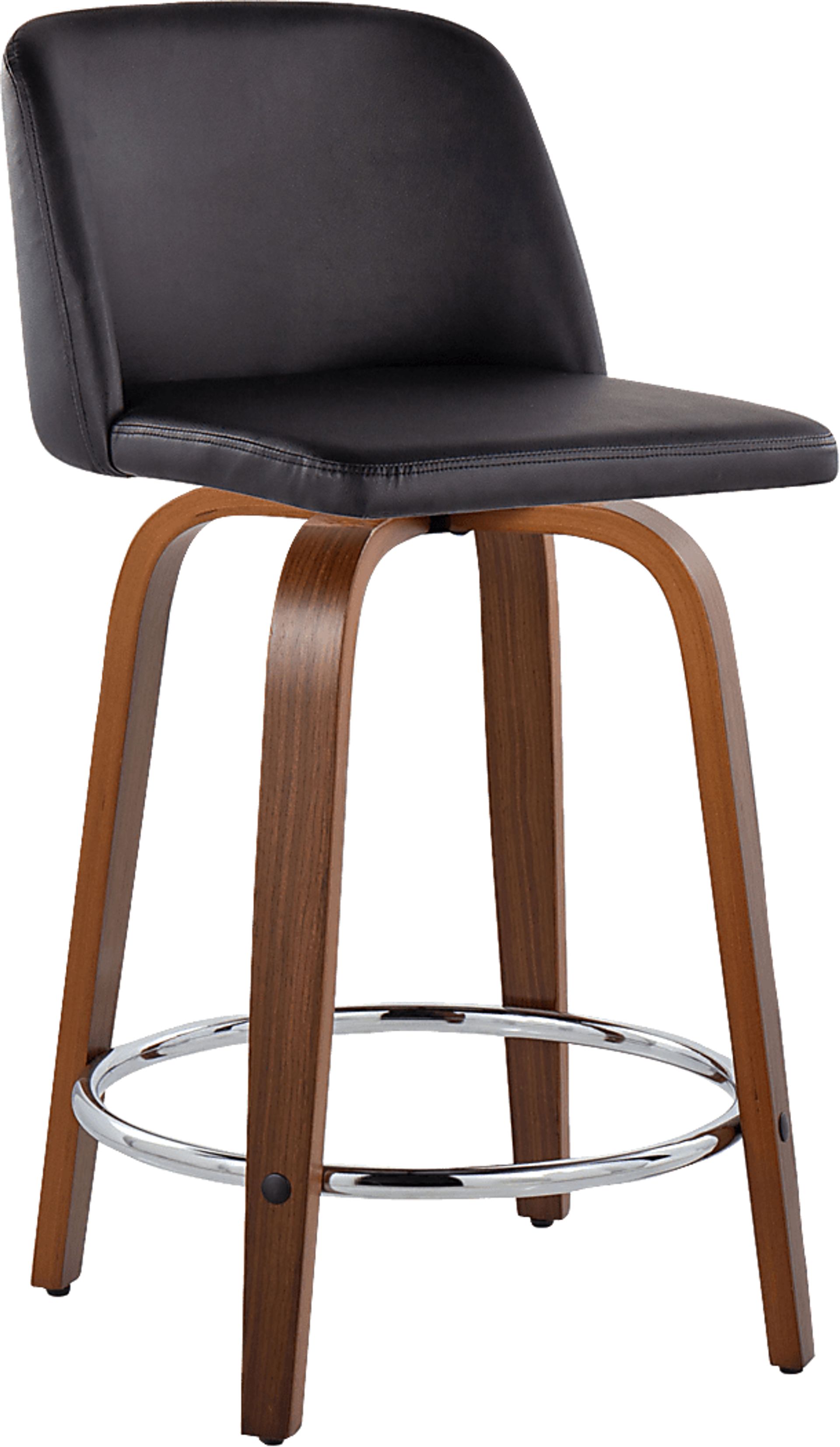 Wymering IX Black Swivel Counter Height Stool, Set of 2 - Image 6