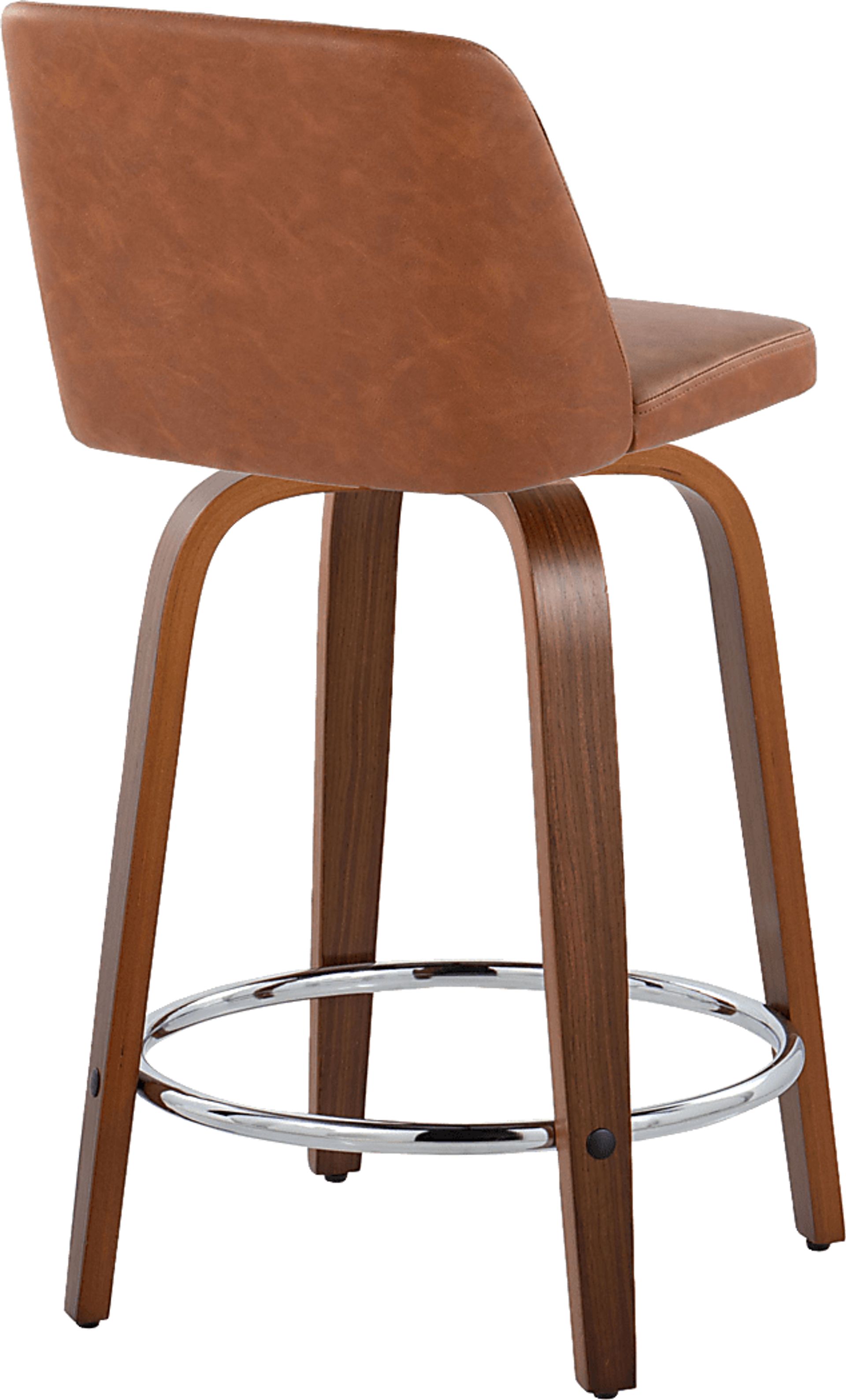 Wymering IX Camel Swivel Counter Height Stool, Set of 2 - Image 8