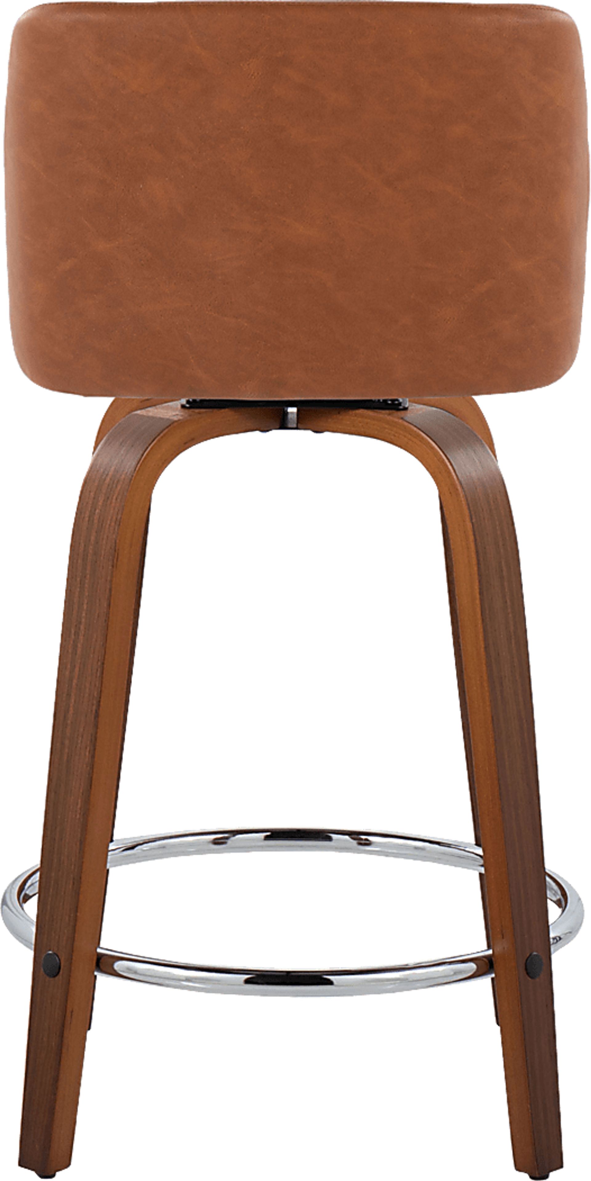 Wymering IX Camel Swivel Counter Height Stool, Set of 2 - Image 9
