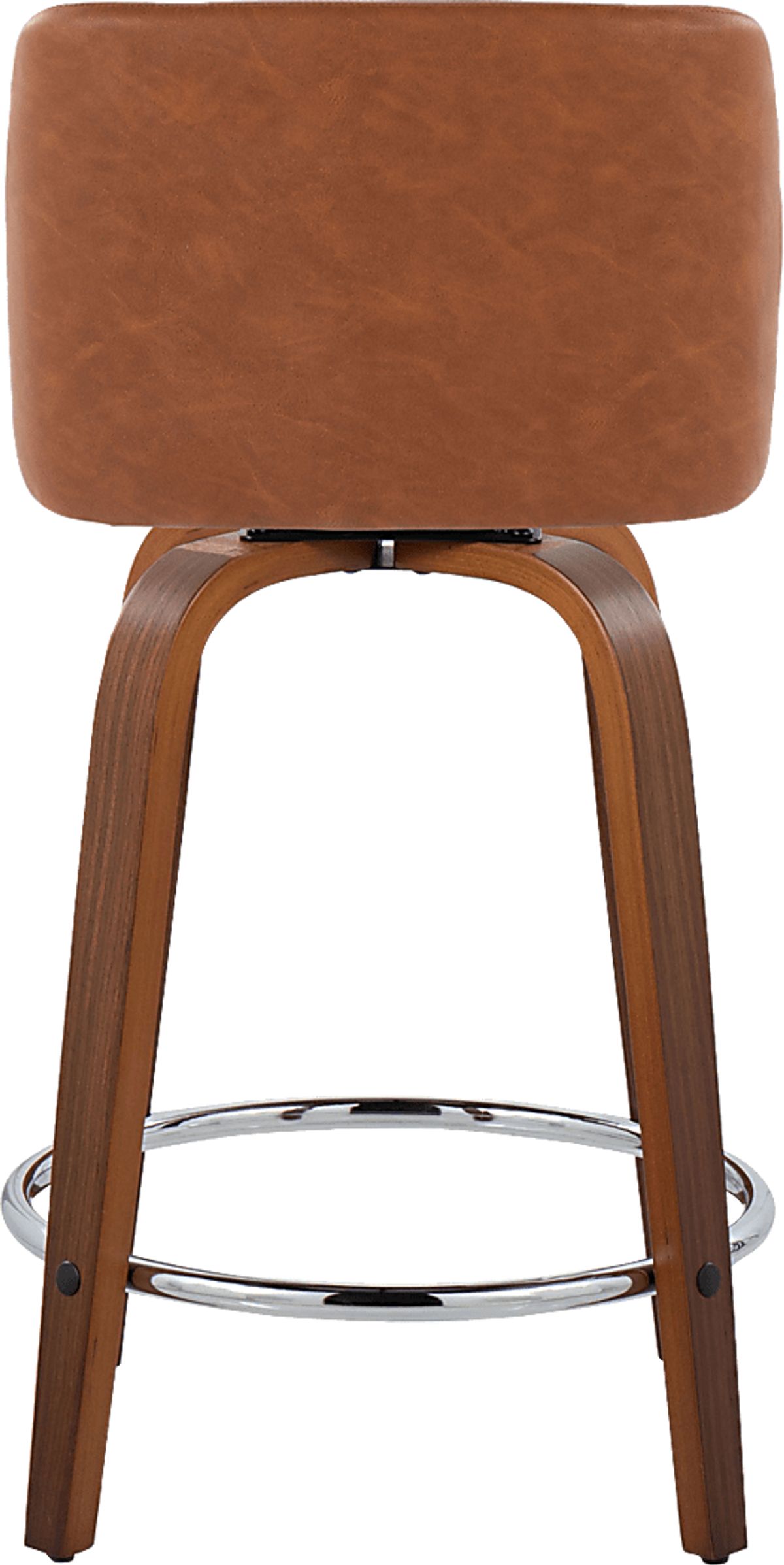 Wymering IX Natural Light Wood Camel Brown Polyurethane Fabric Swivel ...