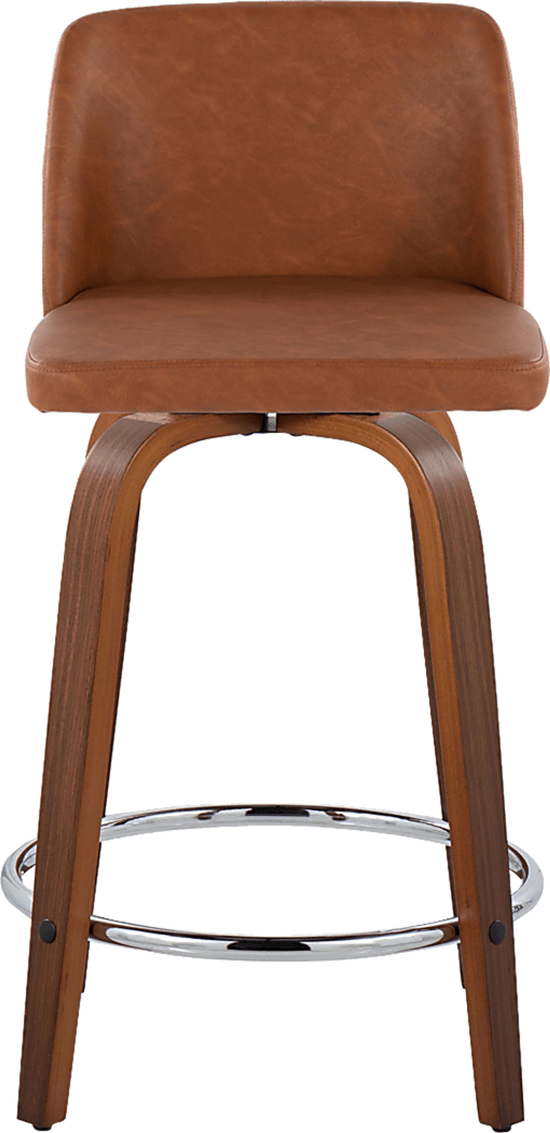 Wymering IX Camel Swivel Counter Height Stool, Set of 2 - Image 10