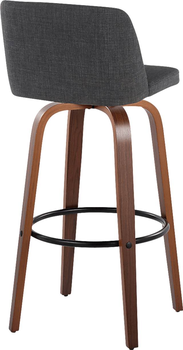 Wymering V Charcoal Swivel Barstool, Set of 2 - Thumbnail - Image 5