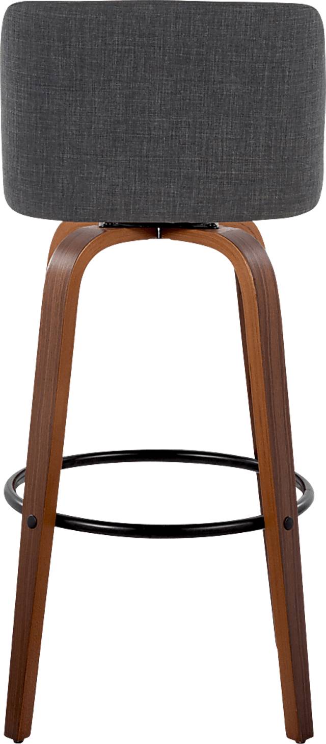 Wymering V Charcoal Swivel Barstool, Set of 2 - Thumbnail - Image 6