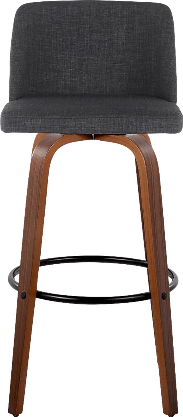 Wymering V Charcoal Swivel Barstool, Set of 2 - Thumbnail - Image 7