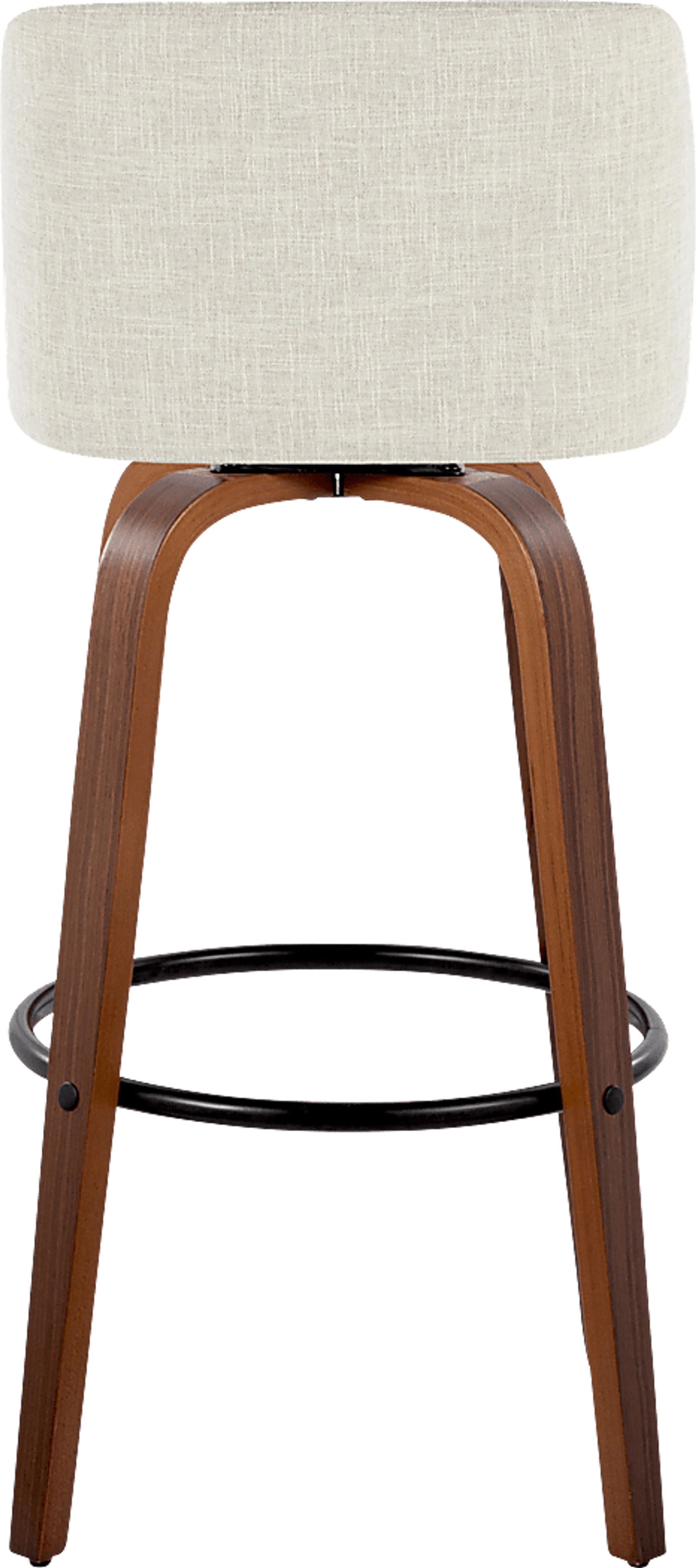 Wymering V Cream Swivel Barstool, Set of 2 - Image 6