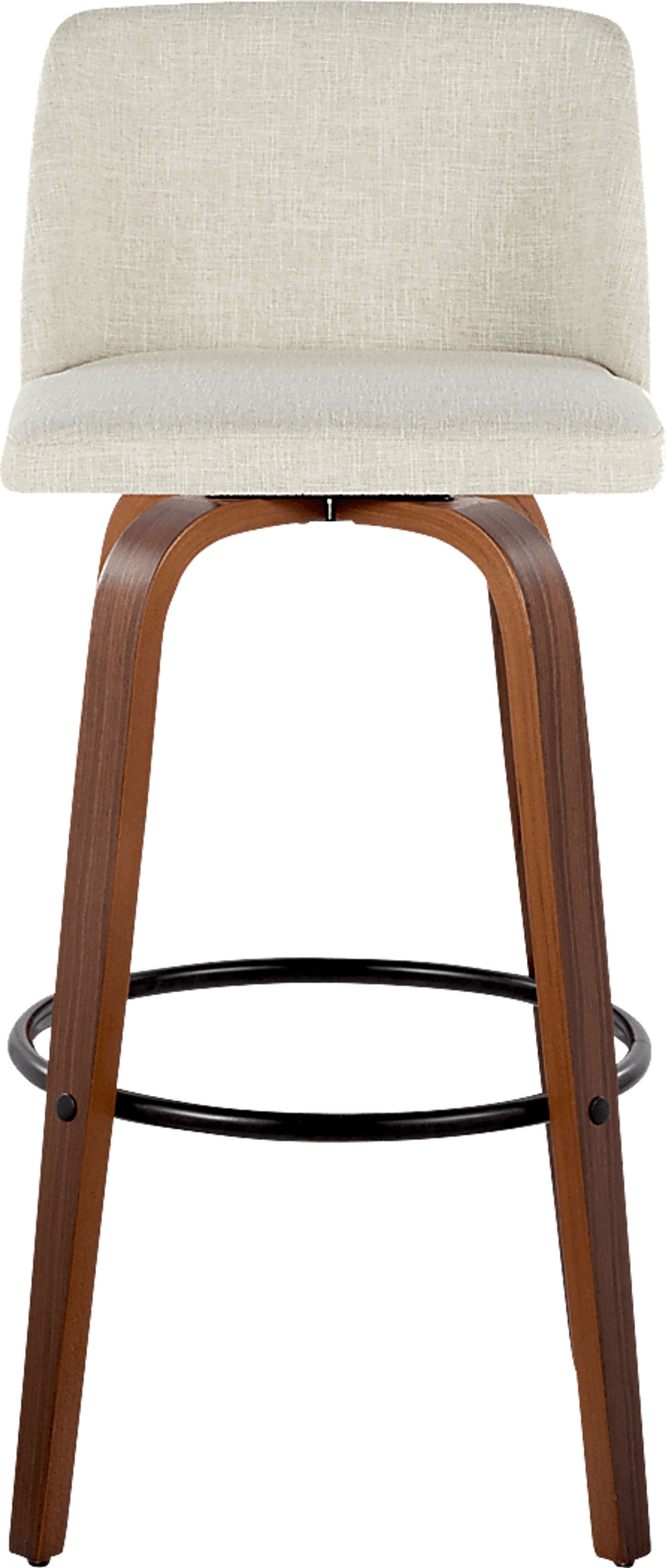 Wymering V Cream Swivel Barstool, Set of 2 - Image 7