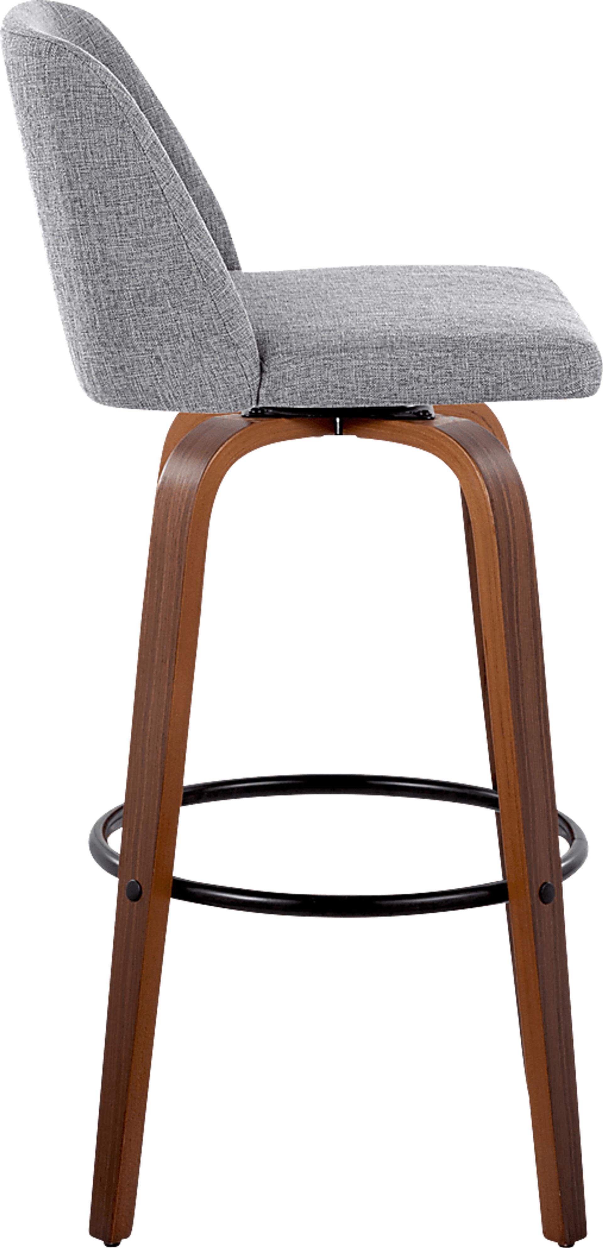 Wymering V Gray Swivel Barstool, Set of 2 - Image 4