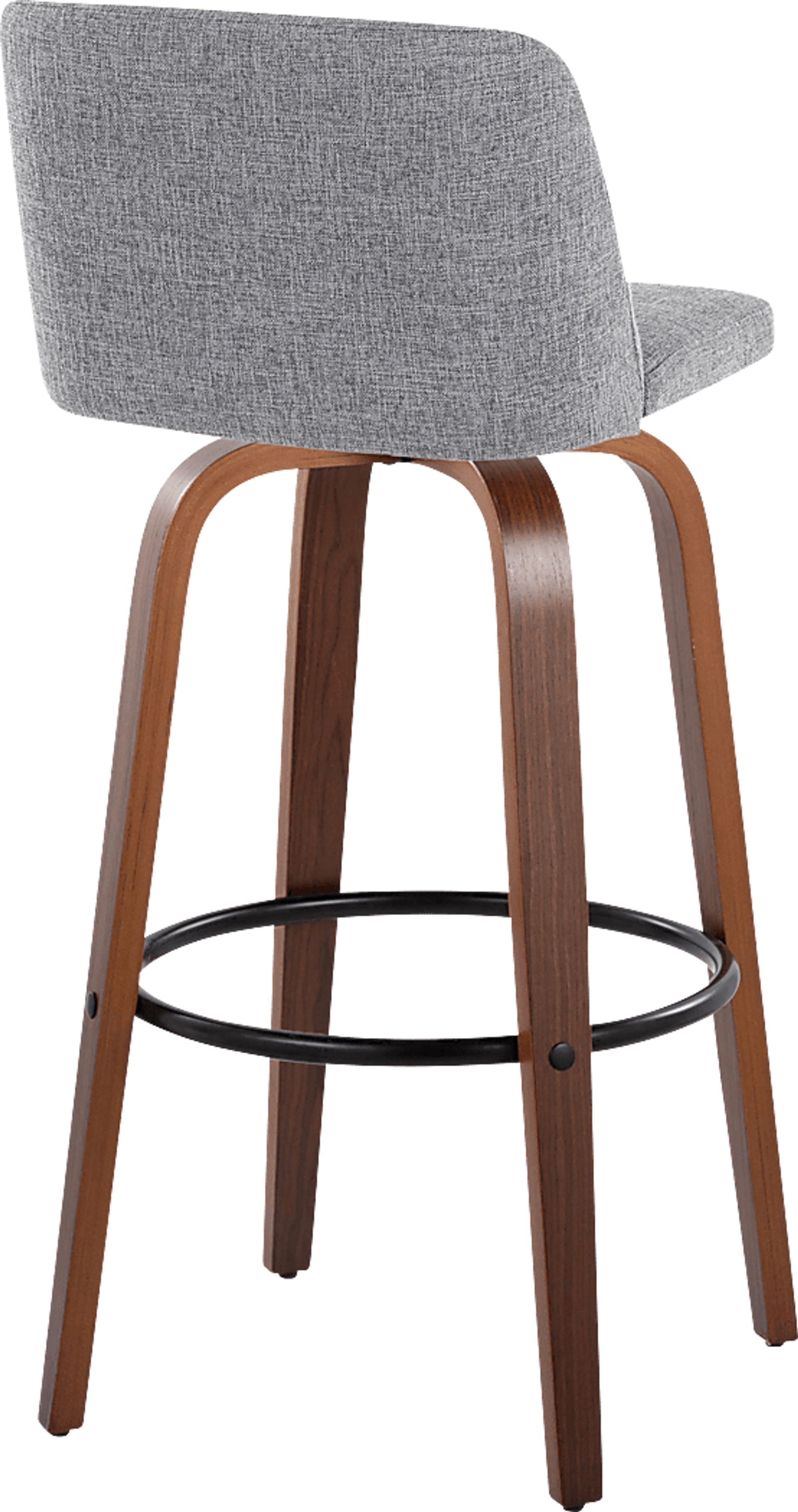 Wymering V Gray Swivel Barstool, Set of 2 - Image 5