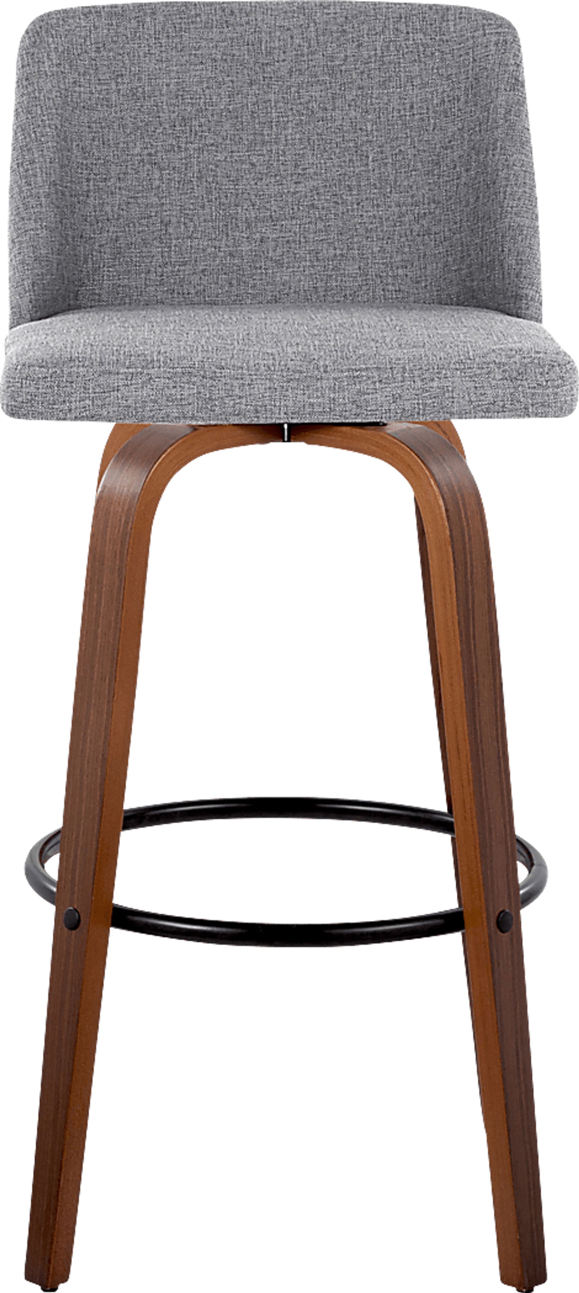 Wymering V Gray Swivel Barstool, Set of 2 - Image 7