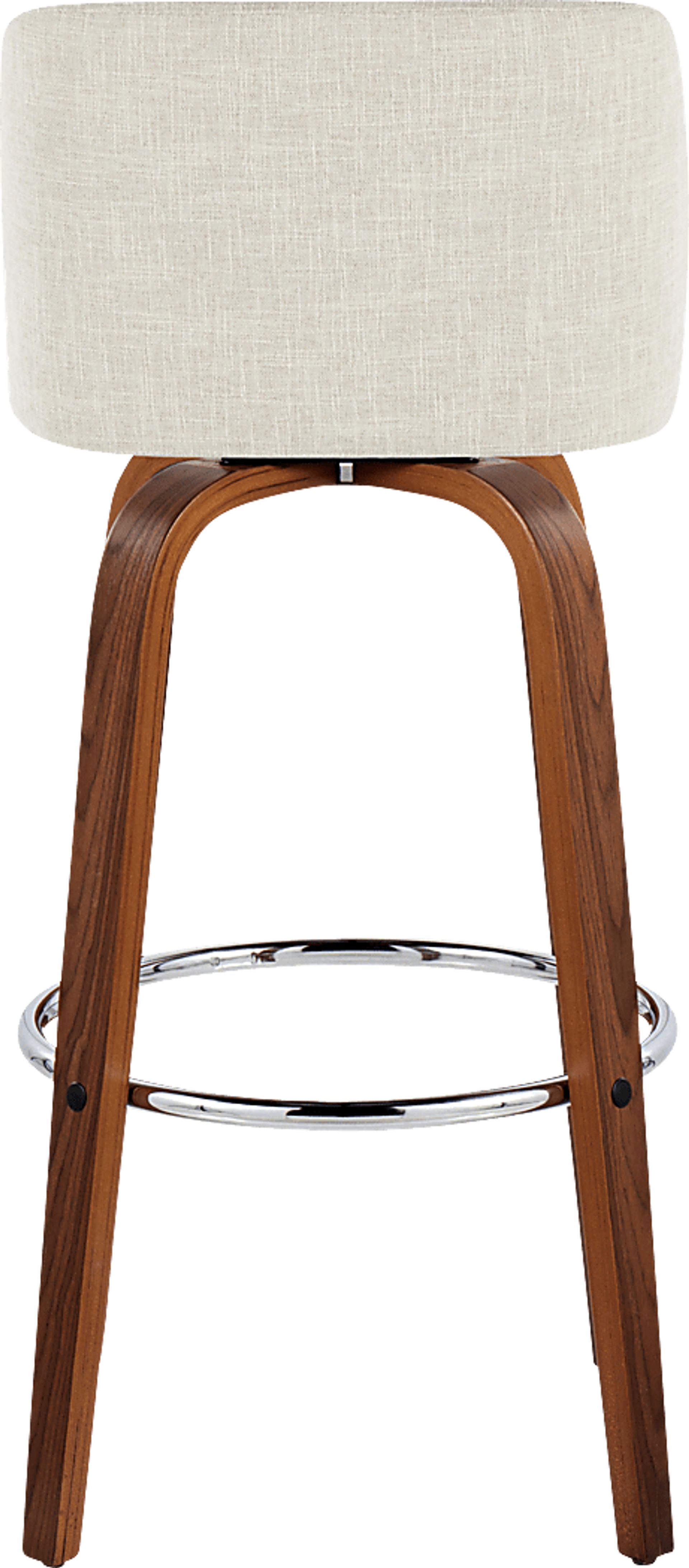Wymering VI Beige Swivel Barstool, Set of 2 - Image 6