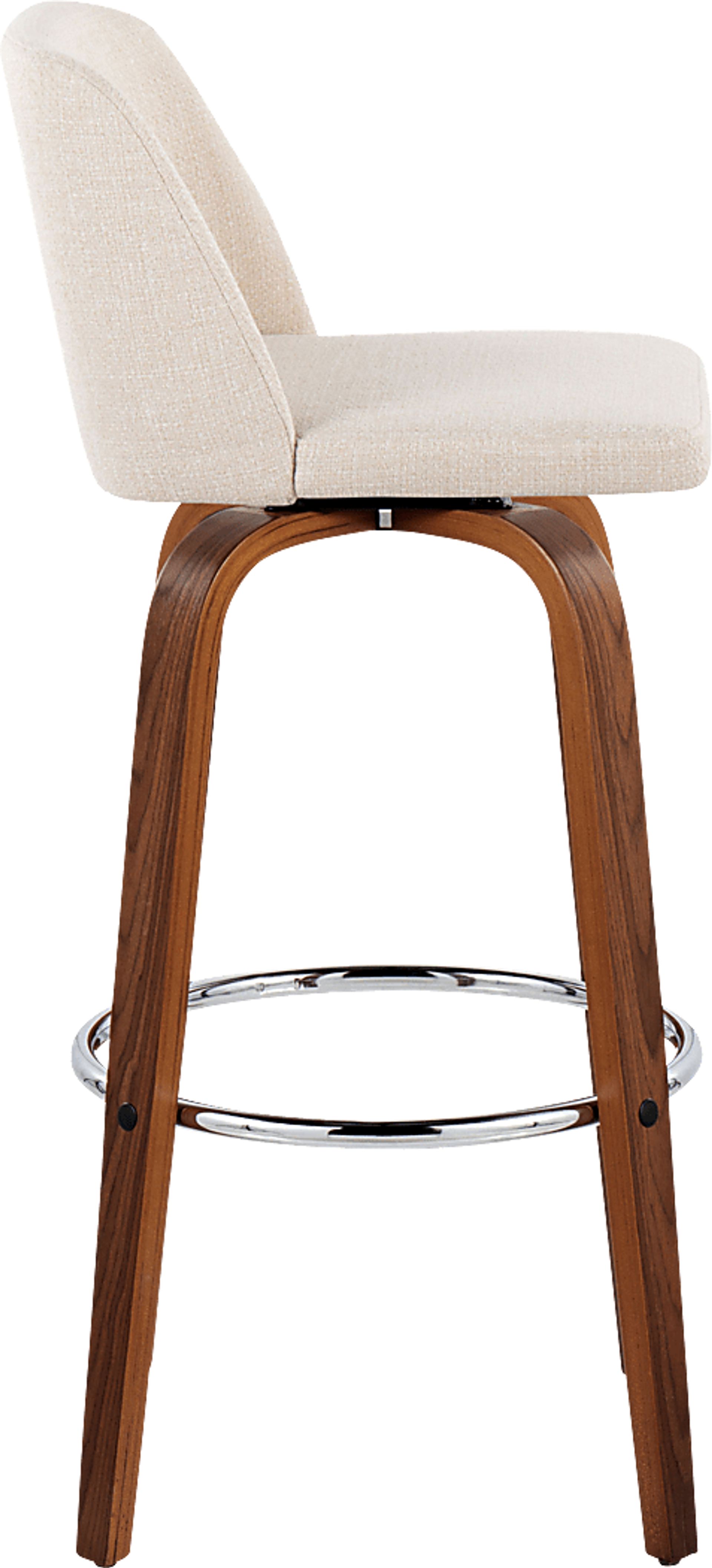 Wymering VI Cream Swivel Barstool, Set of 2 - Image 4