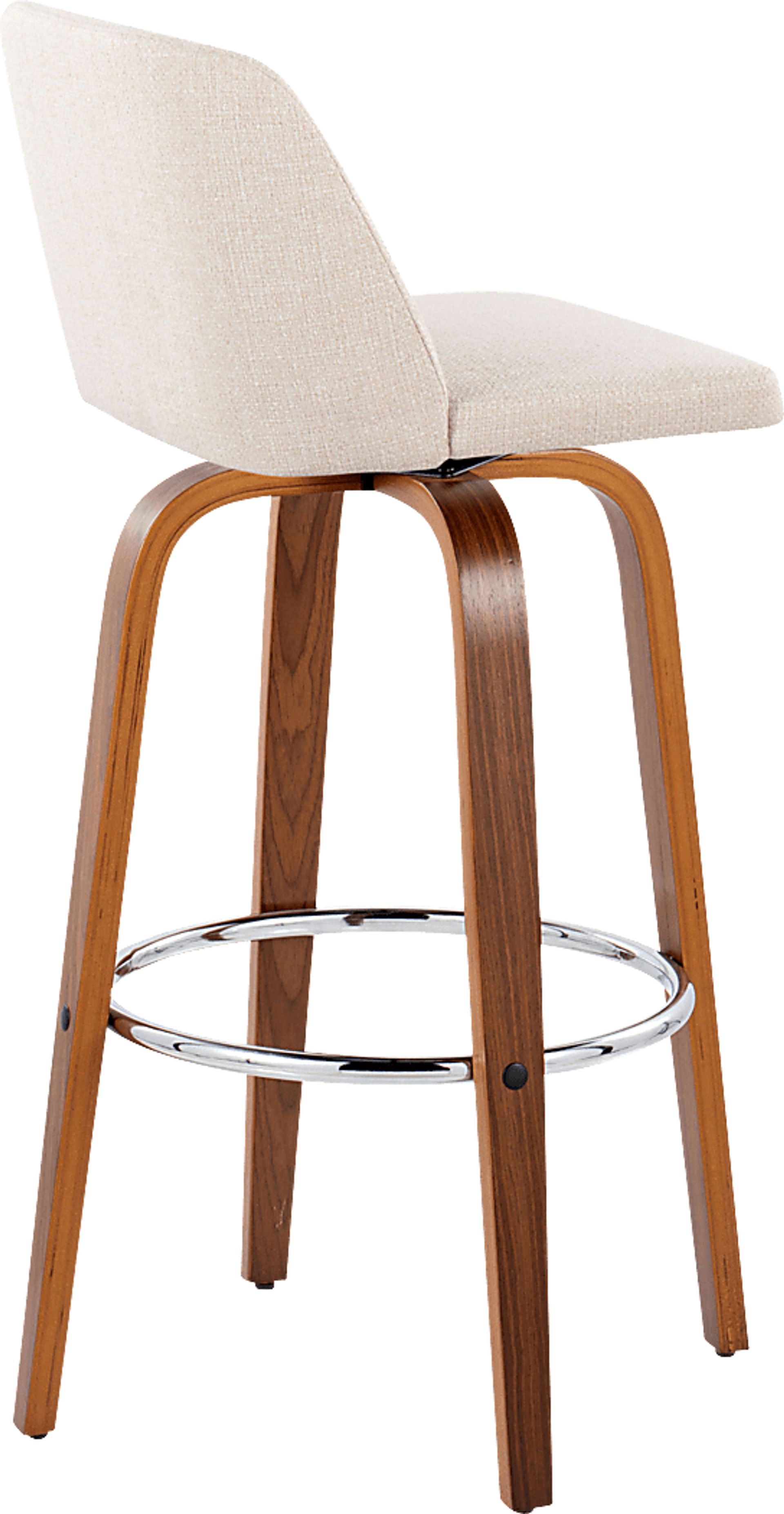 Wymering VI Cream Swivel Barstool, Set of 2 - Image 5