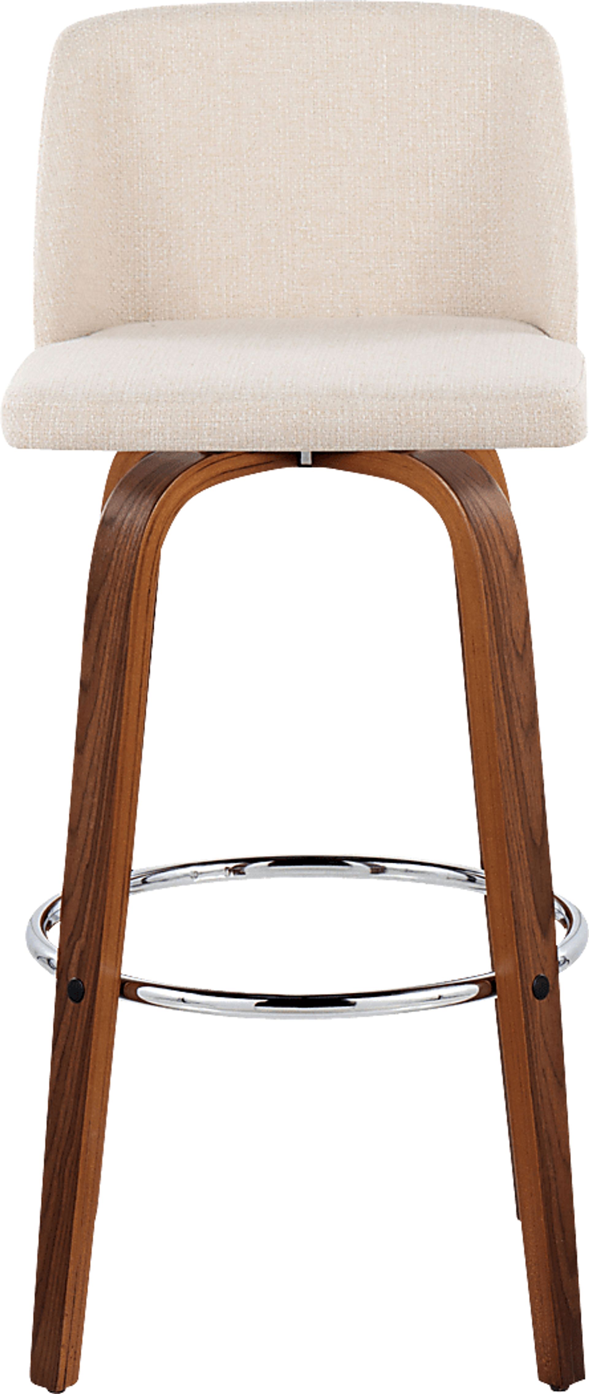 Wymering VI Cream Swivel Barstool, Set of 2 - Image 7