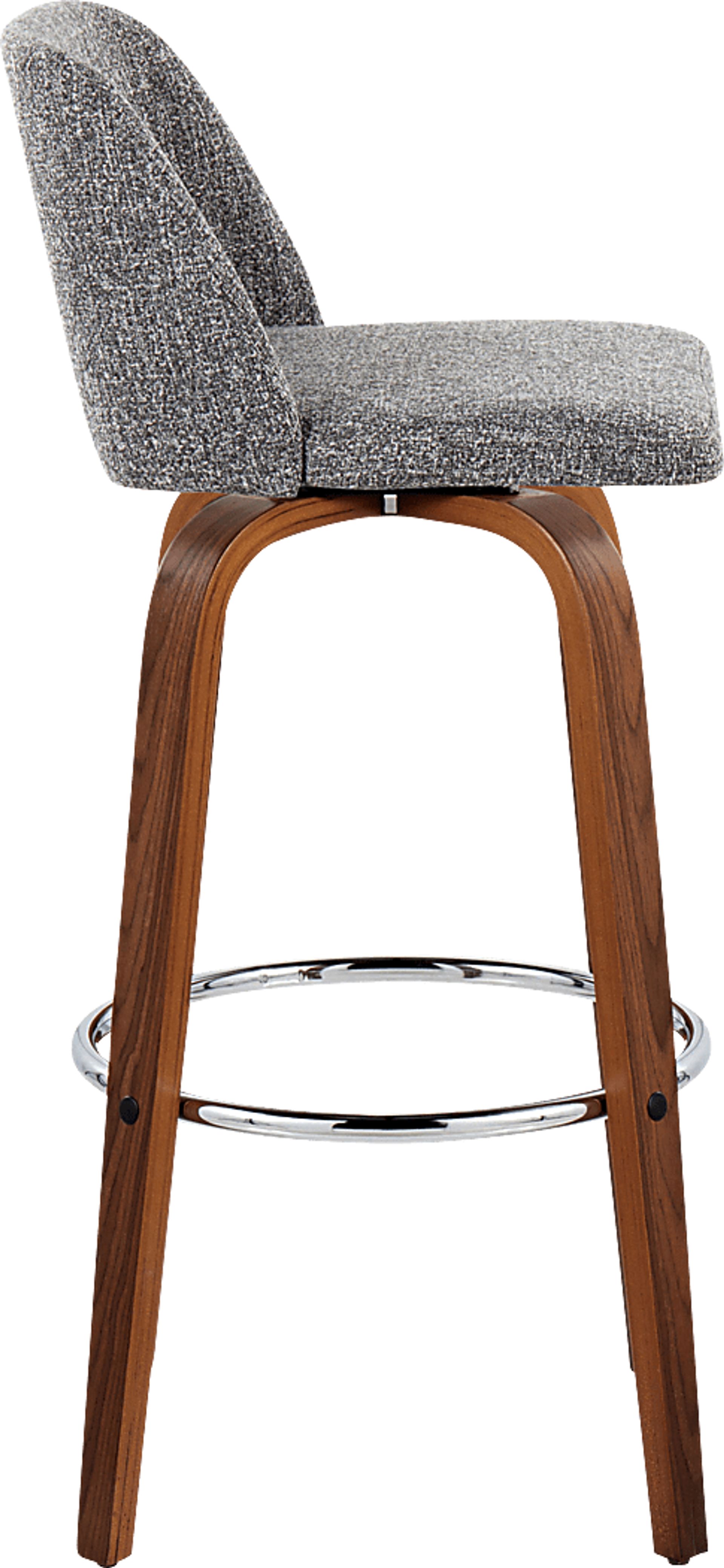 Wymering VI Gray Swivel Barstool, Set of 2 - Image 4