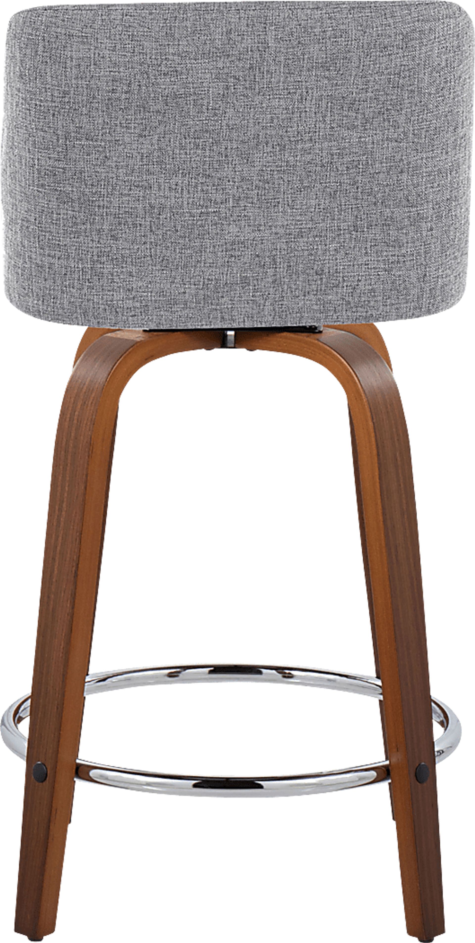 Wymering VI Gray Swivel Counter Height Stool, Set of 2 - Image 6