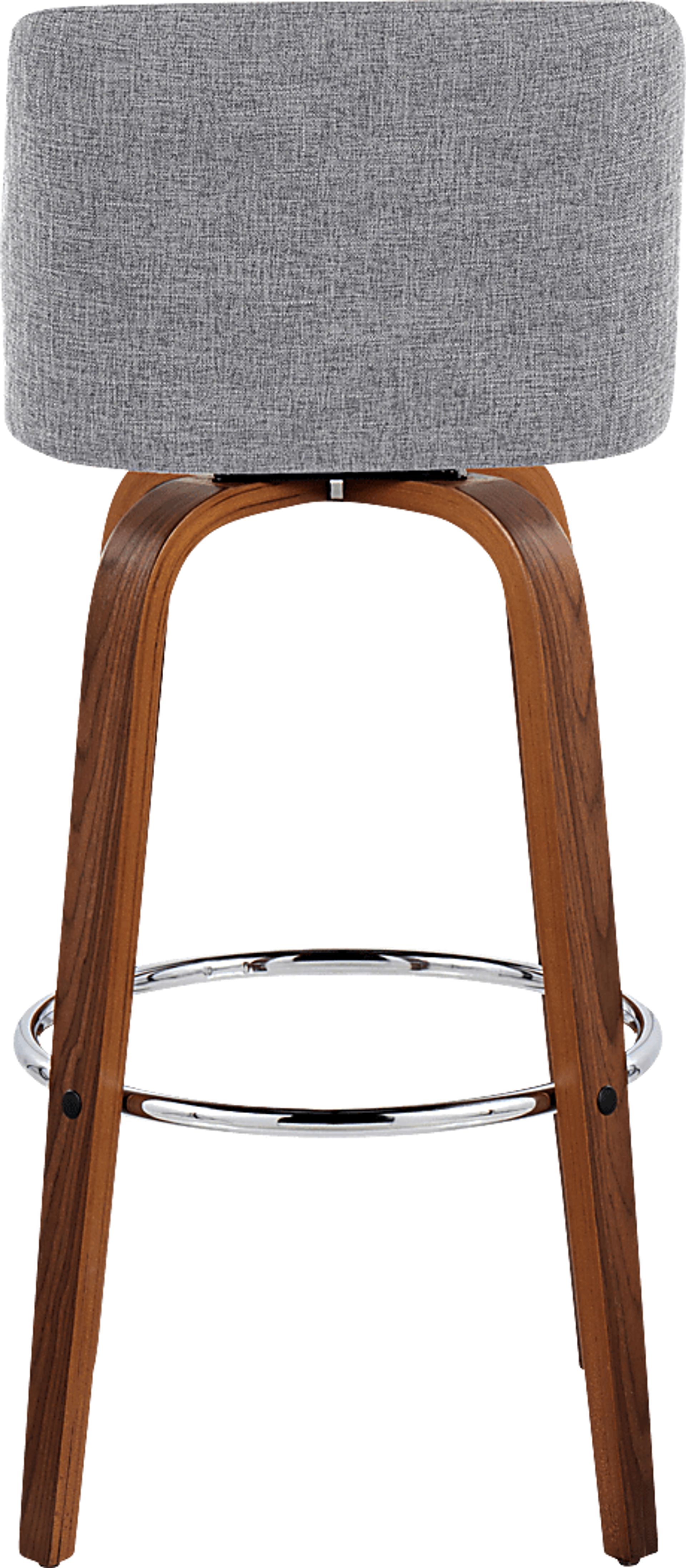 Wymering VI Light Gray Swivel Barstool, Set of 2 - Image 6
