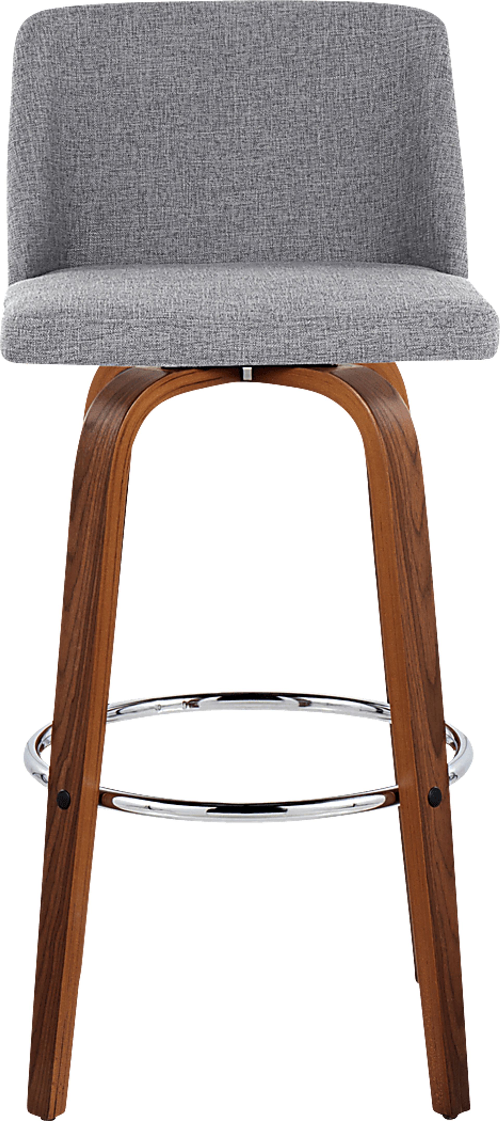 Wymering VI Light Gray Swivel Barstool, Set of 2 - Image 7