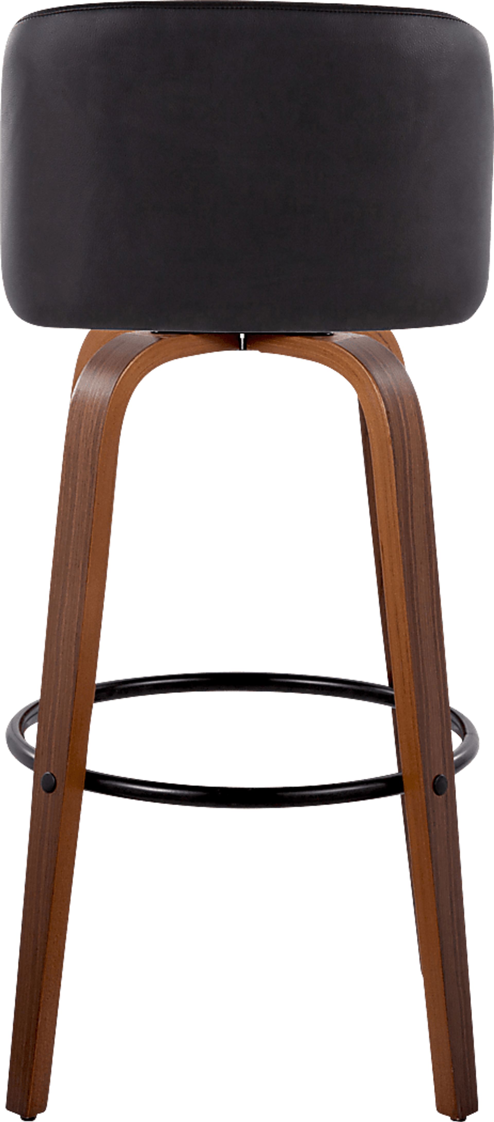 Wymering VII Black Swivel Barstool, Set of 2 - Image 6