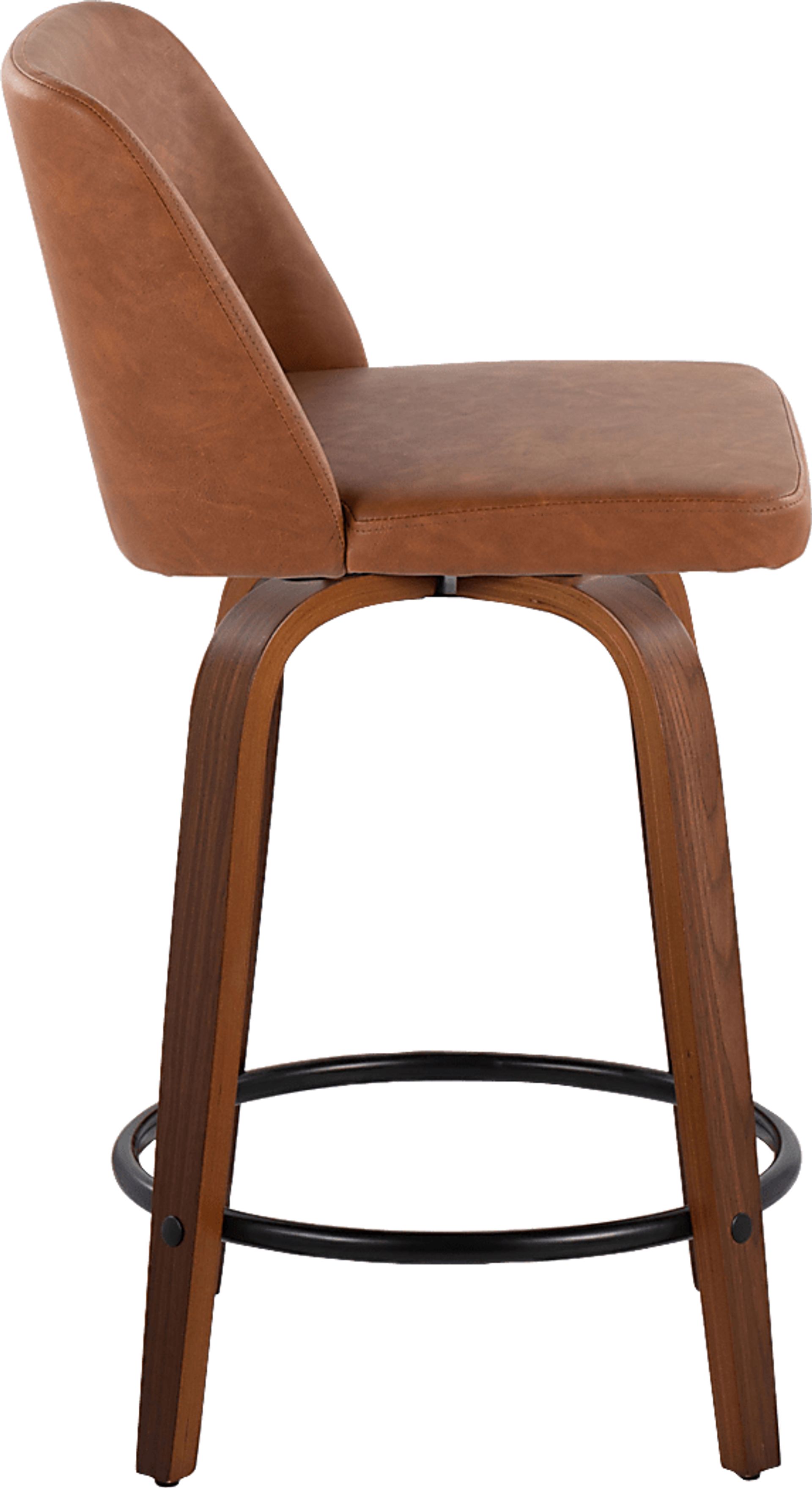 Wymering VII Camel Swivel Counter Height Stool, Set of 2 - Image 9