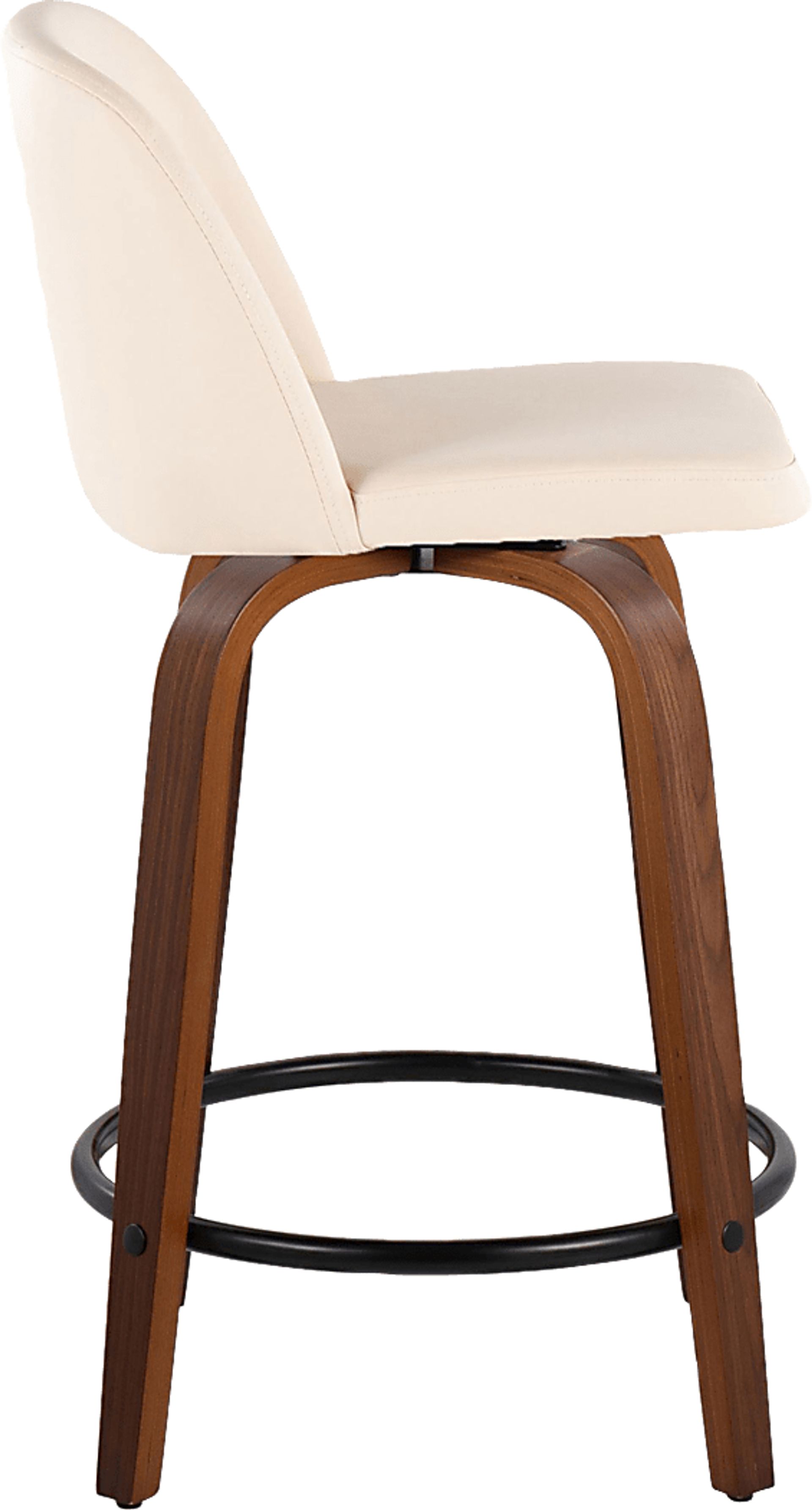 Wymering VII Cream Swivel Counter Height Stool, Set of 2 - Image 6