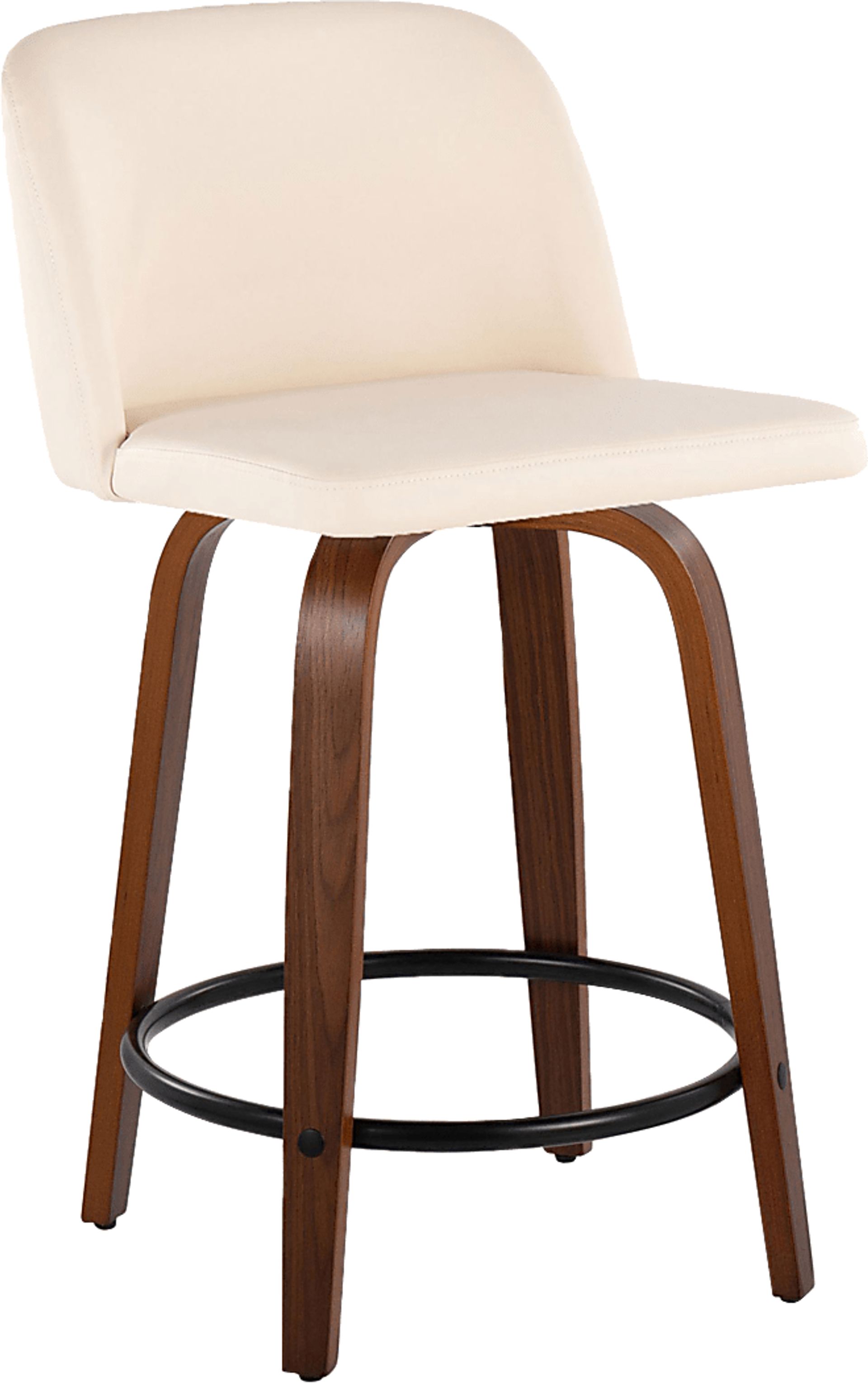 Wymering VII Cream Swivel Counter Height Stool, Set of 2 - Image 7