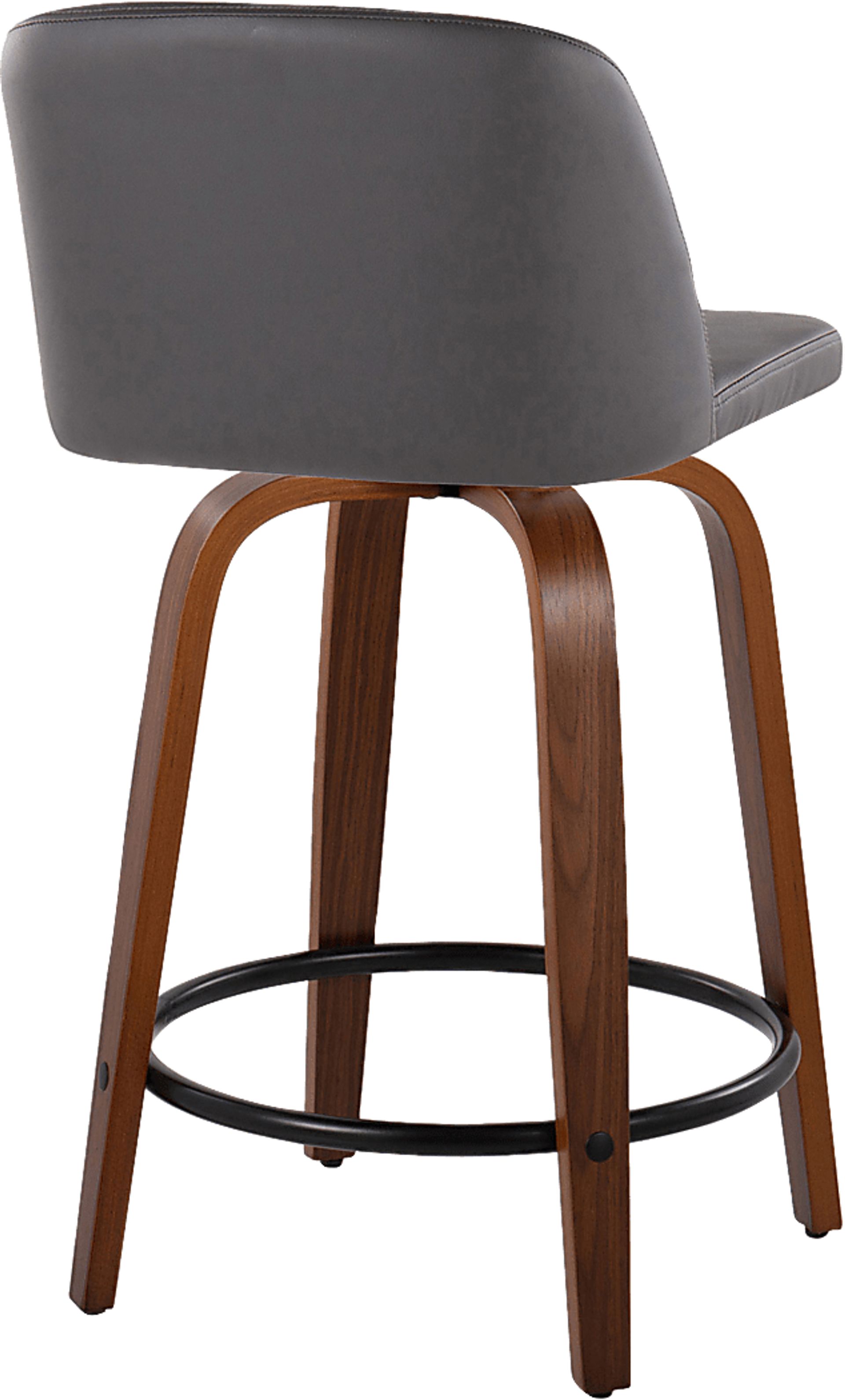 Wymering VII Gray Swivel Counter Height Stool, Set of 2 - Image 8
