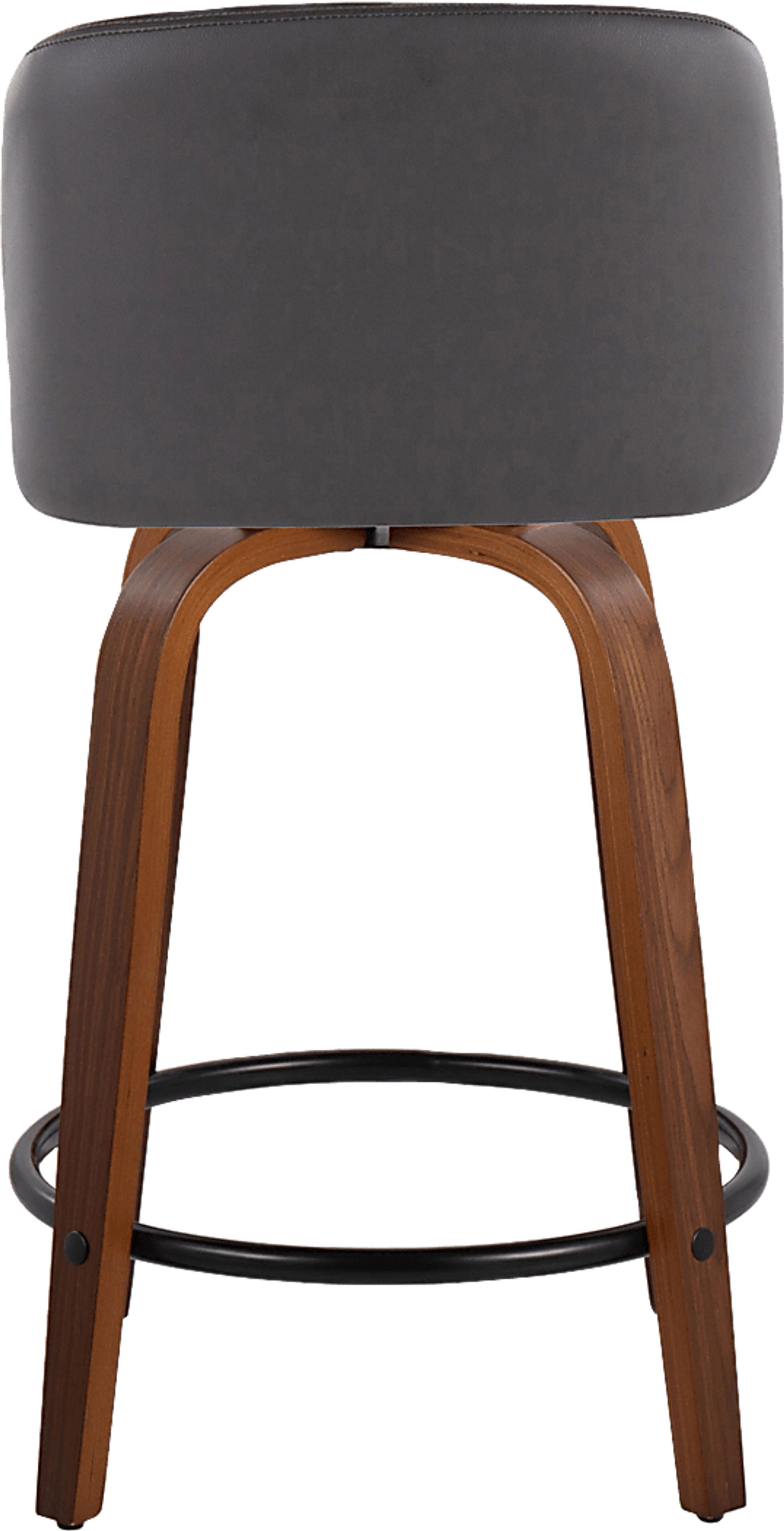 Wymering VII Gray Swivel Counter Height Stool, Set of 2 - Image 9