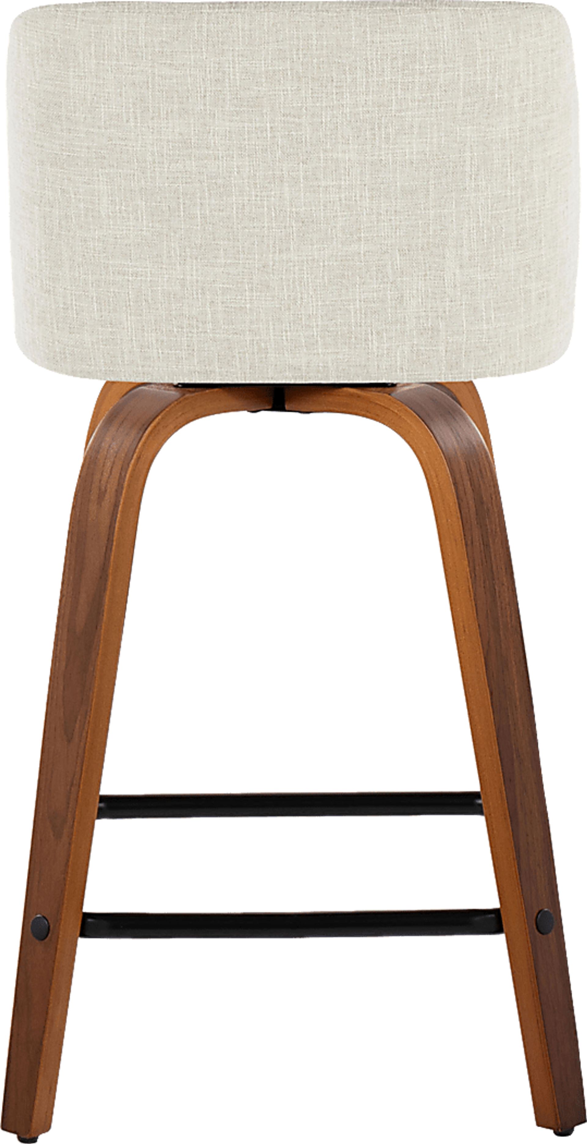 Wymering VIII Cream Swivel Counter Height Stool, Set of 2 - Image 9