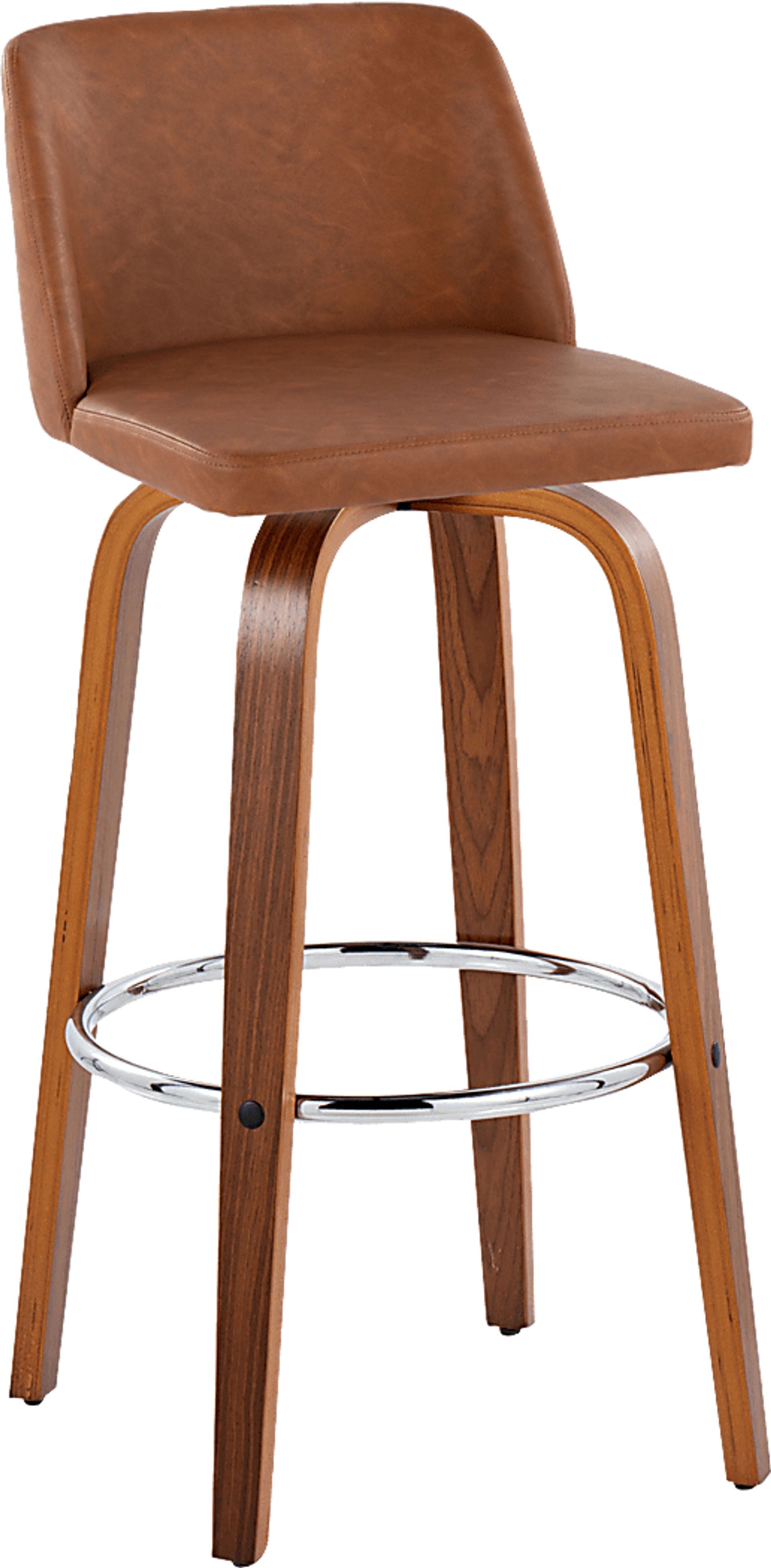 Wymering X Camel Swivel Barstool, Set of 2 - Image 5