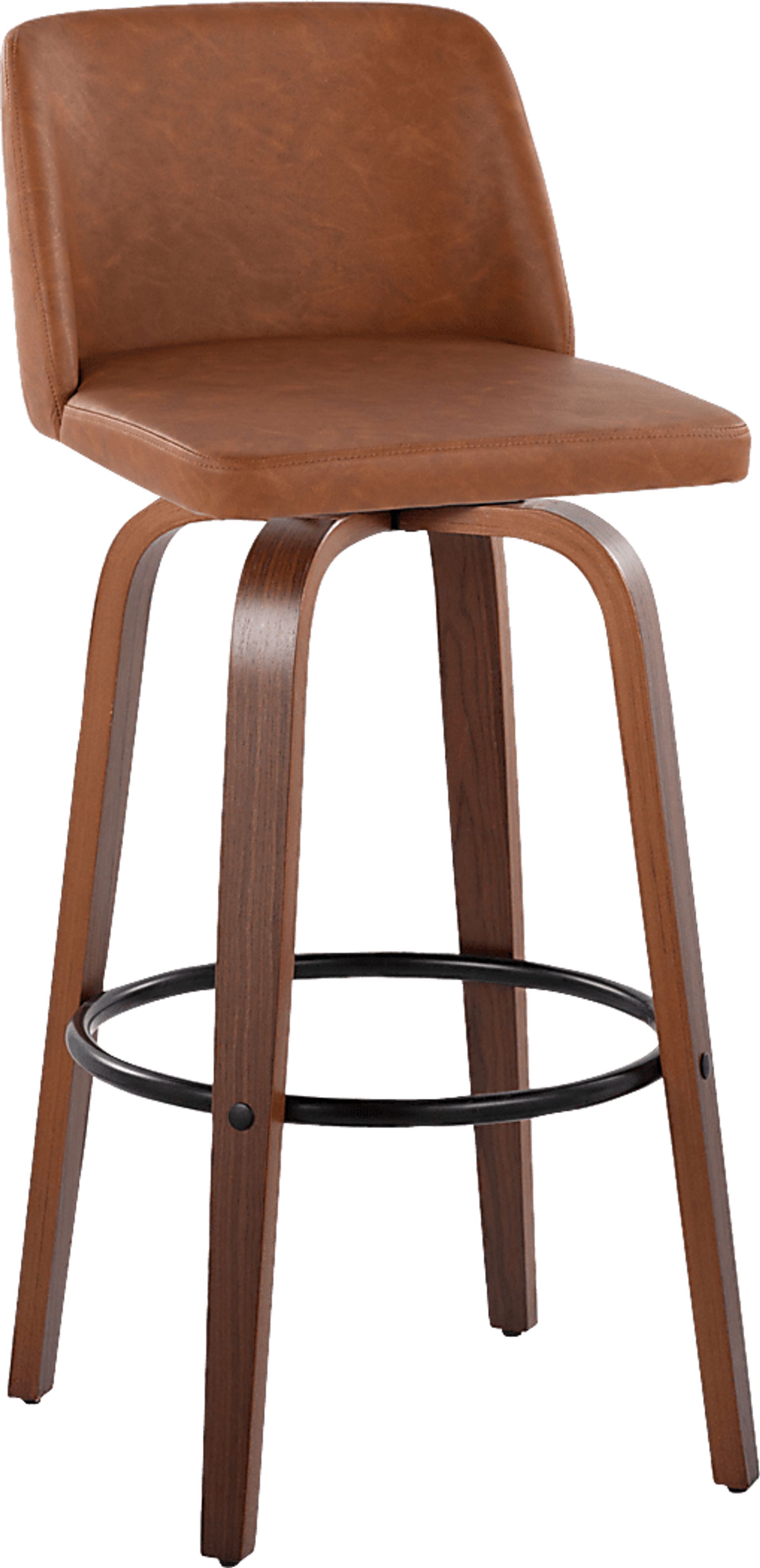 Wymering XI Camel Swivel Barstool, Set of 2 - Image 6