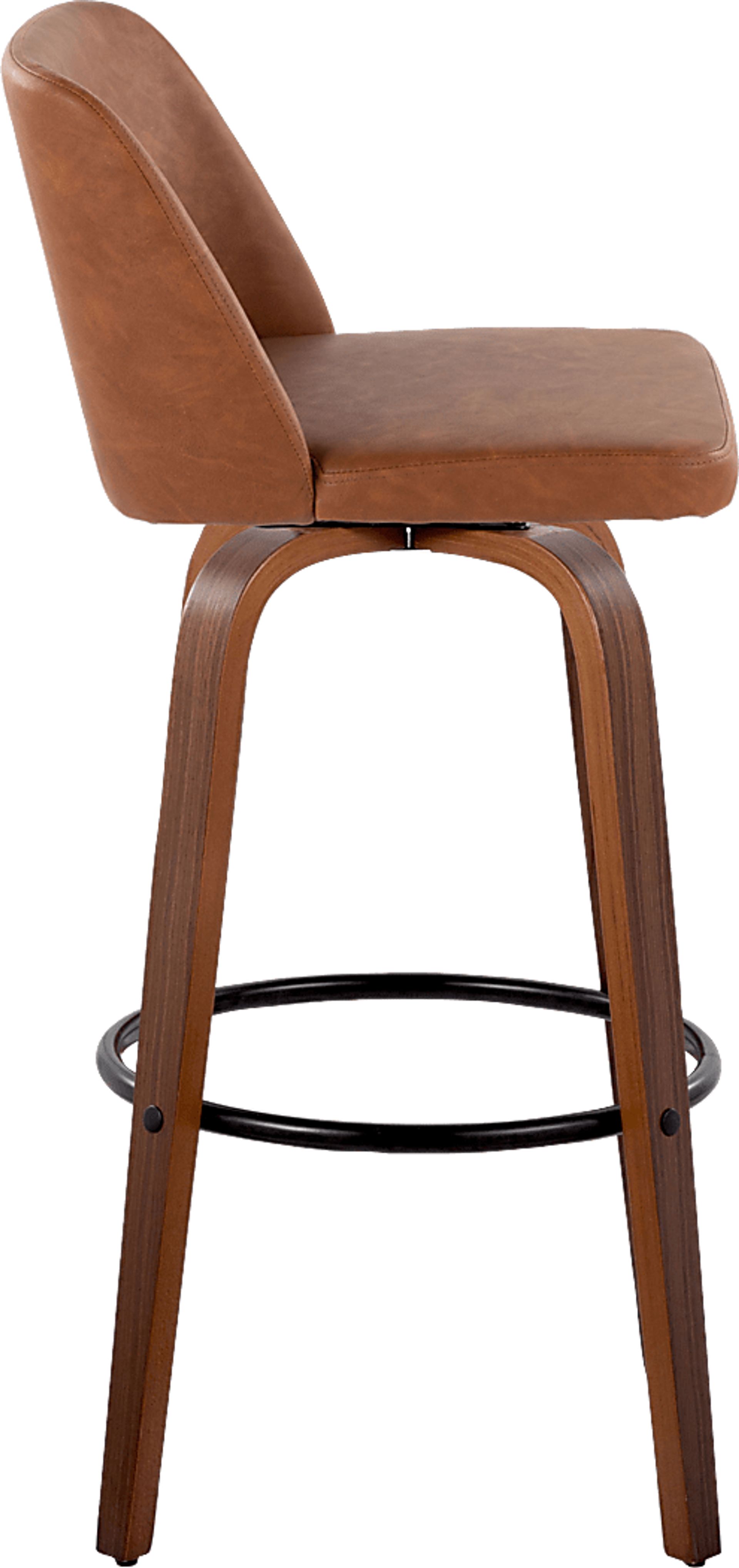 Wymering XI Camel Swivel Barstool, Set of 2 - Image 7