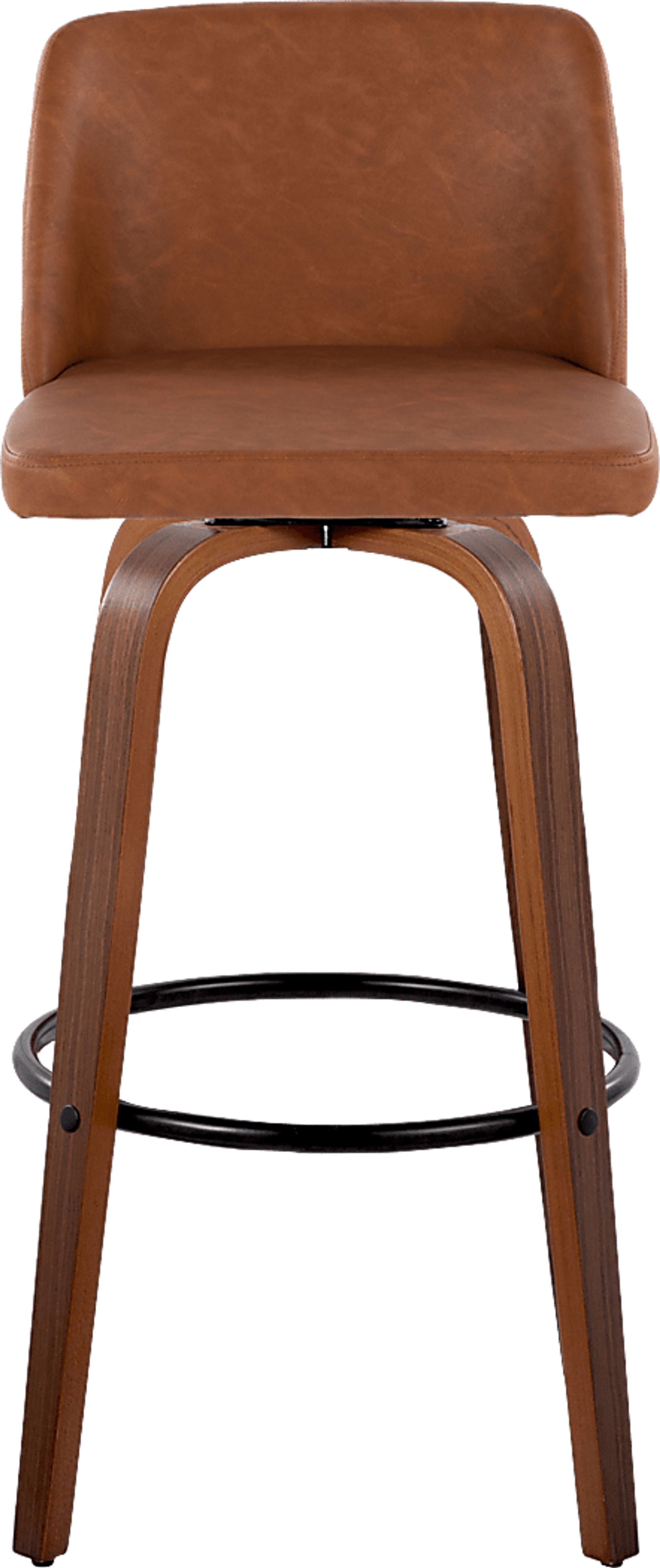 Wymering XI Camel Swivel Barstool, Set of 2 - Image 9