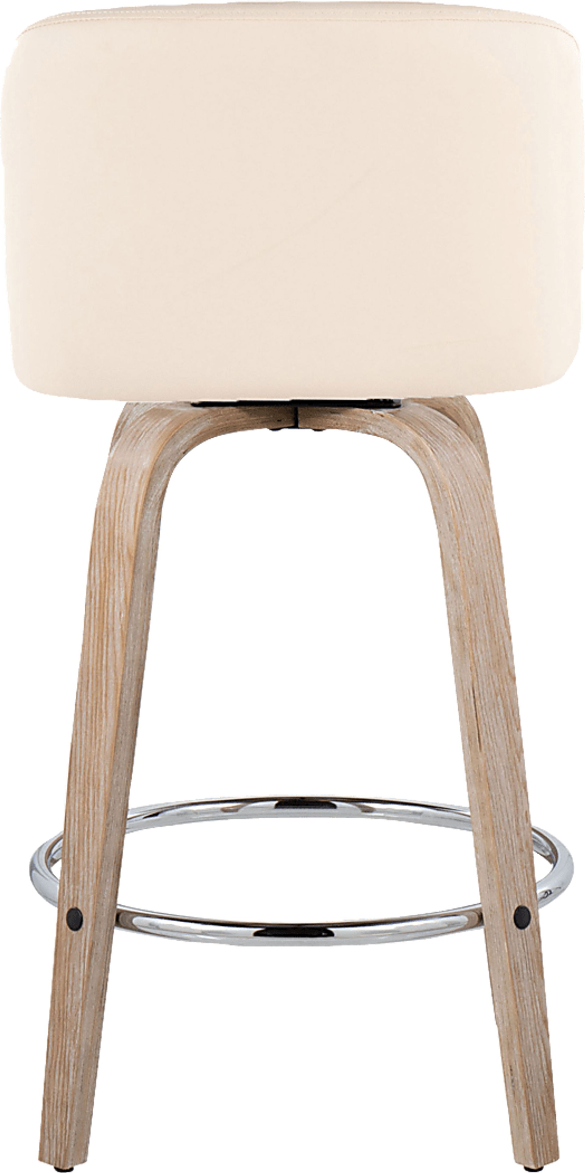 Wymering XII Cream Swivel Counter Height Stool, Set of 2 - Image 9