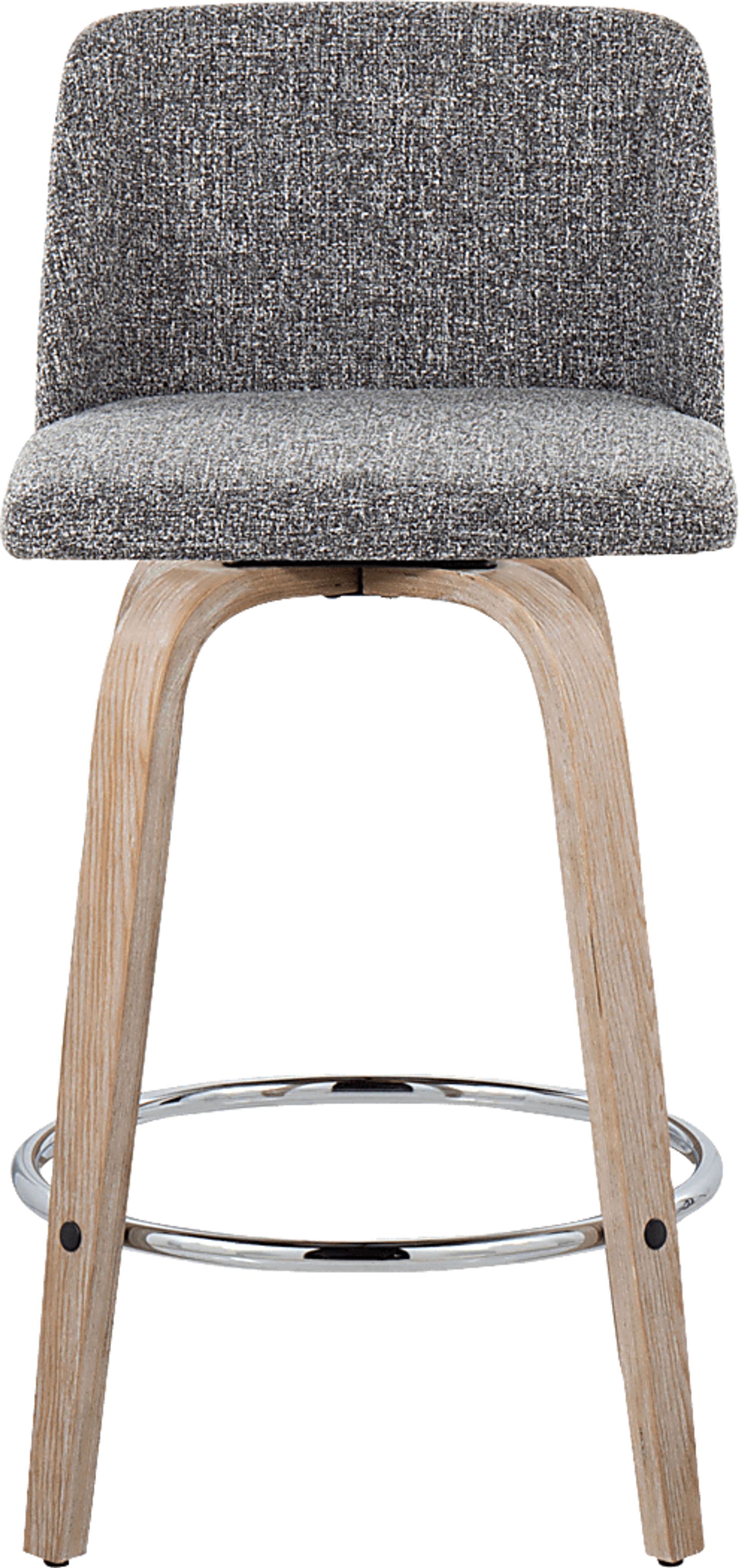 Wymering XII Gray Swivel Counter Height Stool, Set of 2 - Image 10