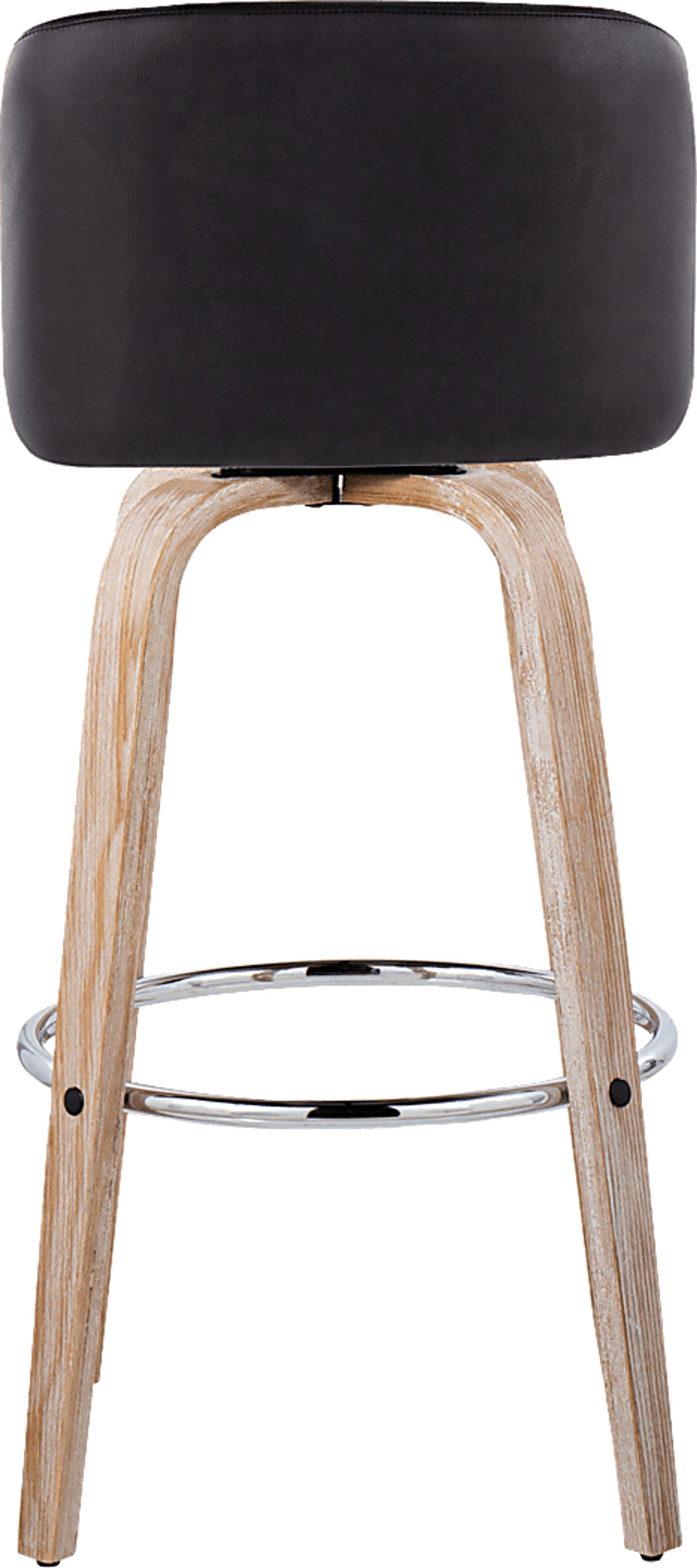 Wymering XIII Black Swivel Barstool, Set of 2 - Image 9