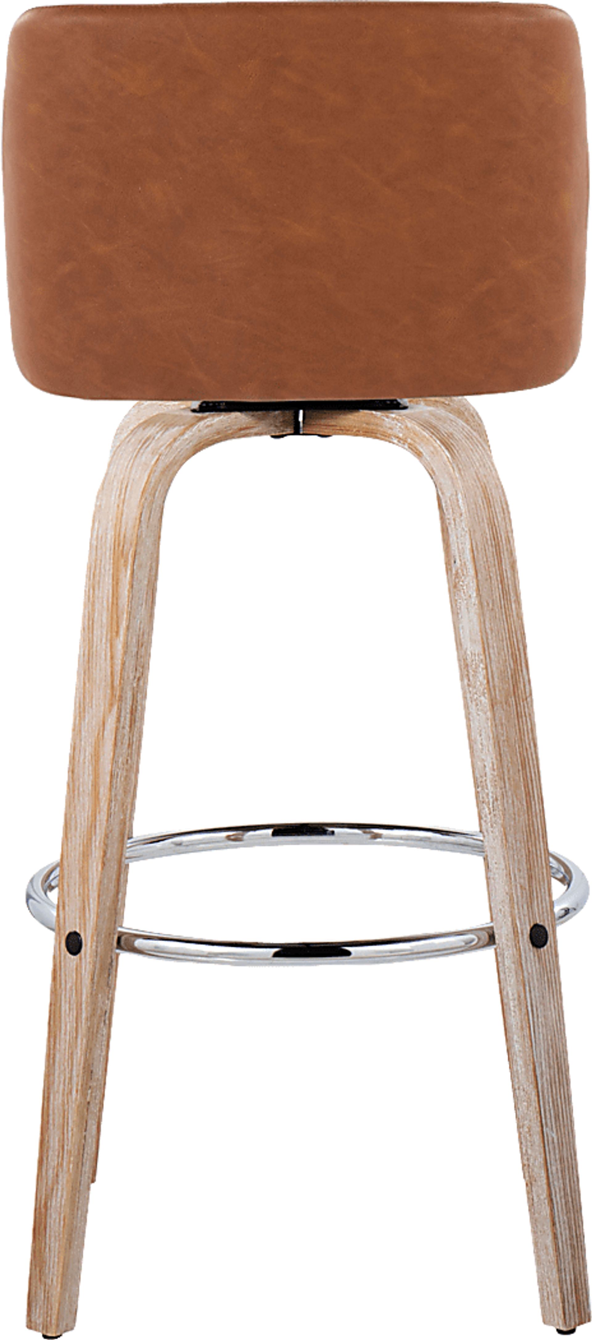 Wymering XIII Camel Swivel Barstool, Set of 2 - Image 9