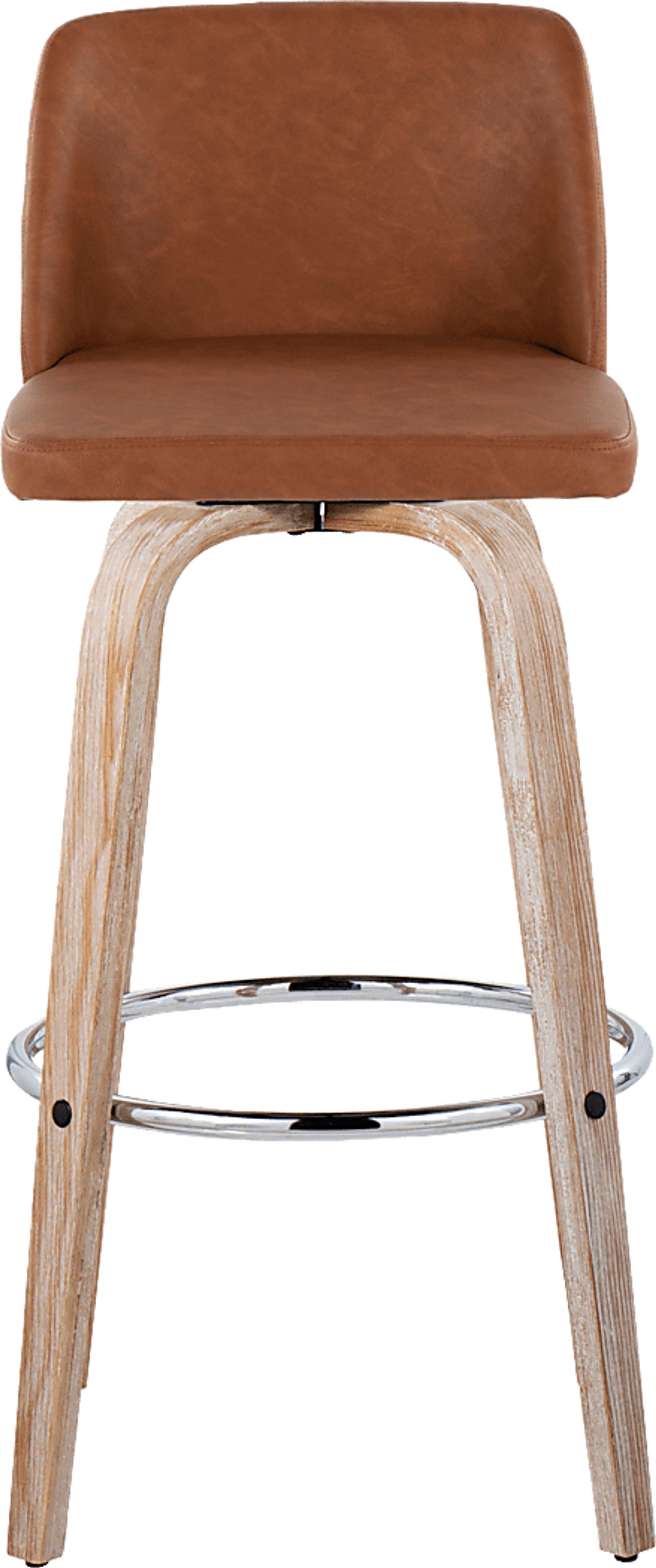 Wymering XIII Camel Swivel Barstool, Set of 2 - Image 10